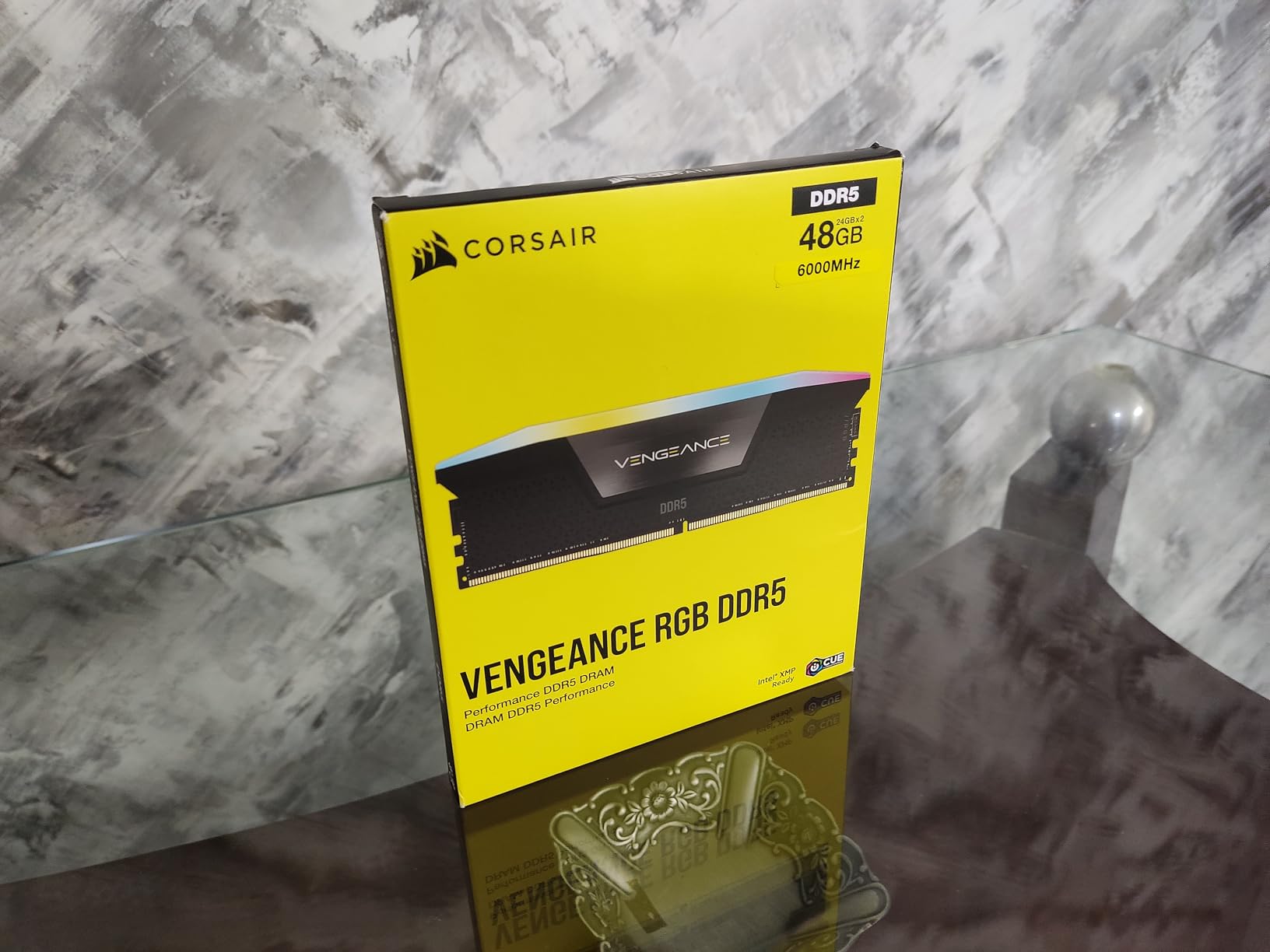 CORSAIR Vengeance RGB DDR5 RAM 48GB (2x24GB) 6000MHz CL36 Intel XMP 3.0 Desktop Computer Memory - Black (CMH48GX5M2E6000C36) customer photo 1
