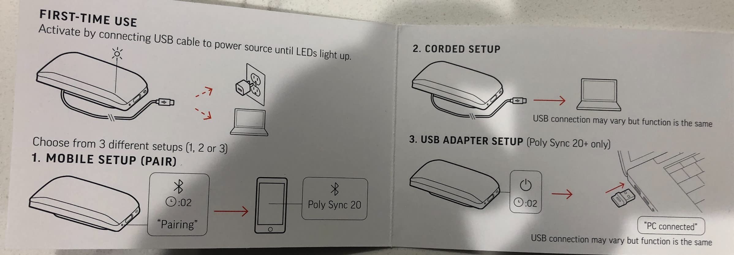 Poly Sync 20 USB-C Personal Portable Smart Speakerphone (Plantronics) - Noise/Echo Reduction -Works w/Teams, Zoom, PC, Mac, Mobile - Amazon Exclusive customer photo 1