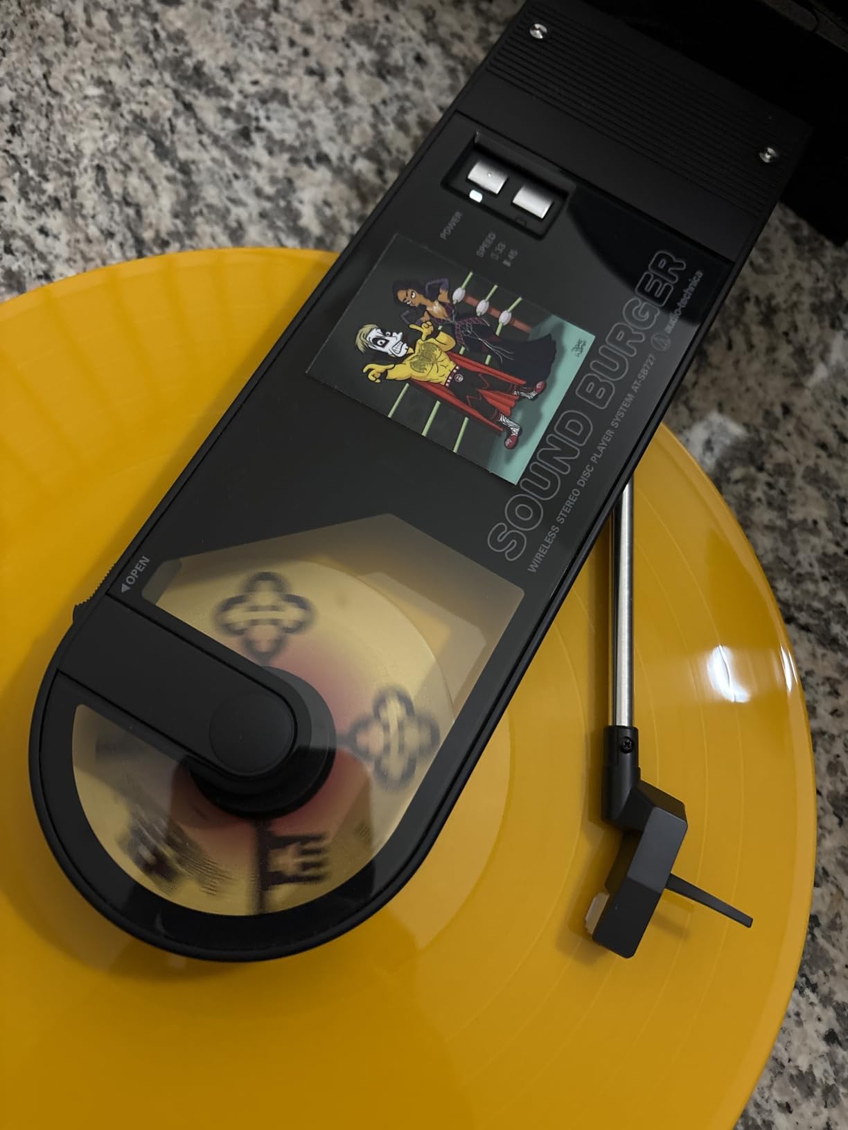 Audio-Technica AT-SB727 Sound Burger Portable Bluetooth Turntable, Black customer photo 1