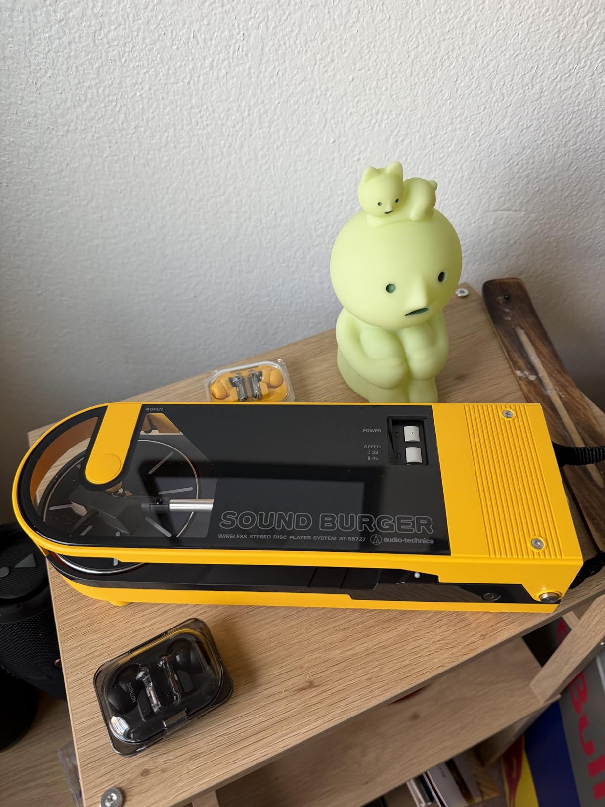 Audio-Technica AT-SB727-YL Portable Turntable, Yellow customer photo 1