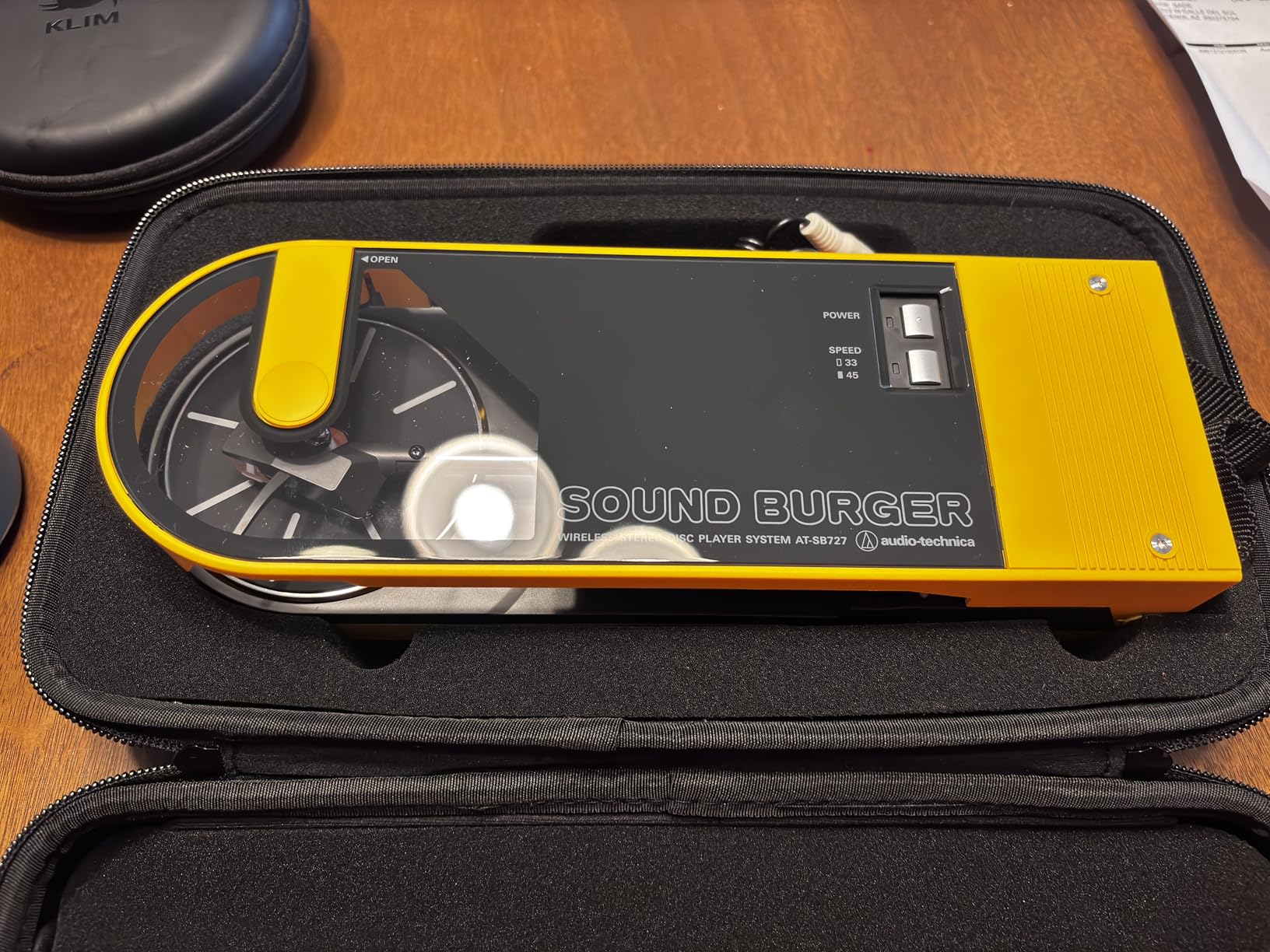 Audio-Technica AT-SB727-YL Portable Turntable, Yellow customer photo 2