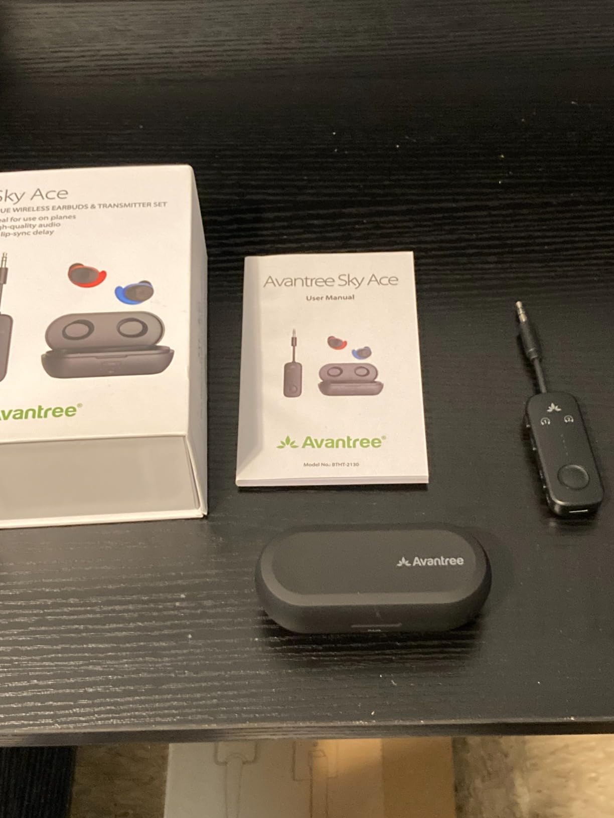 Avantree Sky Ace - Wireless Earbuds with Airplane Adapter for Flight, Plug n Play, Noise Canceling Bluetooth Headphones Compatible with iPhone, Android, MacBook, Laptop, AptX Adaptive for Travel customer photo 2