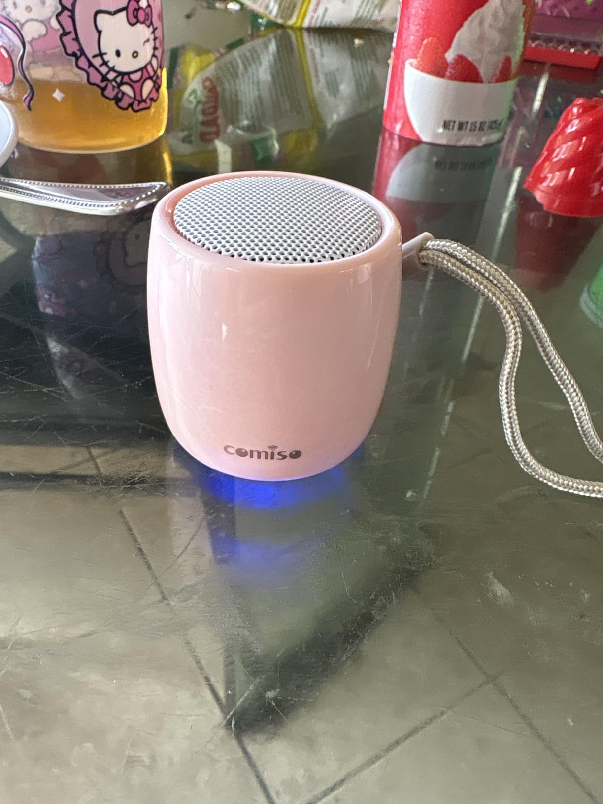 Small Speaker, Bluetooth Speaker with 360°HD Stereo Sound and Robust Bass, Mini Speakers with Hands-Free Call, IP67 Waterproof, Portable Speakers for Shower, Room, Car, Trip, Ideal Gift for Men, Women customer photo 1