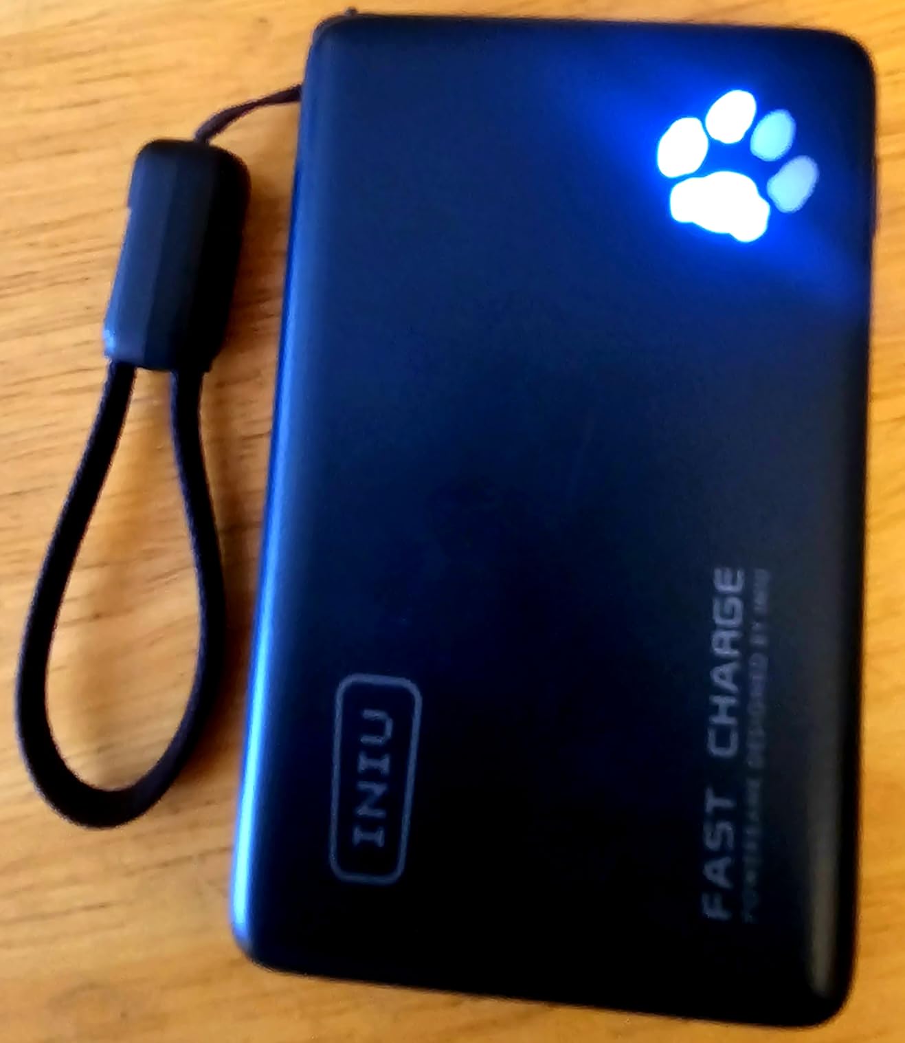 INIU Portable Charger, Smaller & Lighter 45W Fast Charging with Attached USB C Cable, 10000mAh Flight-Safe PD Power Bank customer photo 1