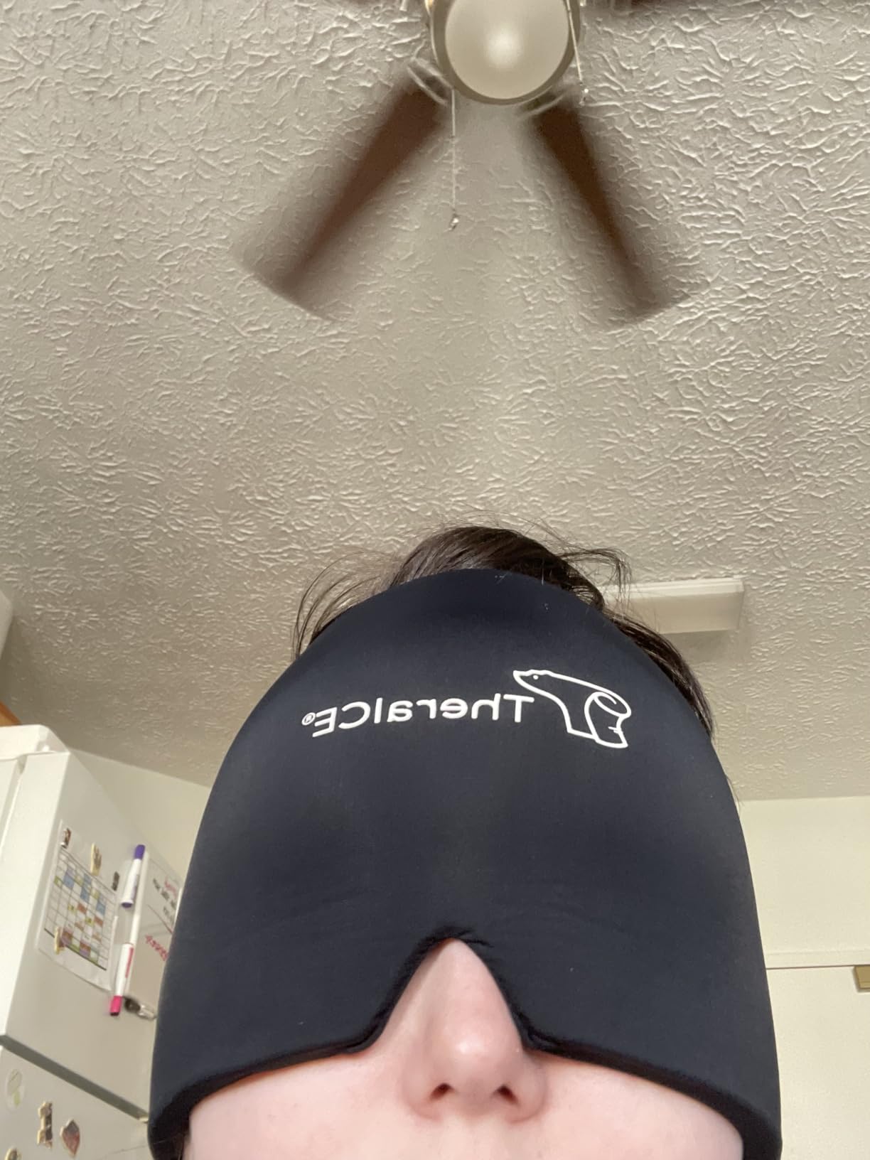 TheraICE Migraine Relief Cap PRO, Headache Relief Cap, Ice Face Mask, Cold Compress Head Wrap for Tension Headache Relief, Stress & Hangover, FocusZone Technology Provides Extra Cooling & Pressure customer photo 1