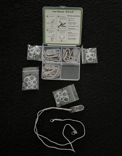 Set of 4 Hearing Aid Clips, Anti-Lost Hearing Aid Lanyard BTE Clip String with 12 Pcs Silicone Loops, Hearing Protection Accessories for Adults & Kids, Monaural, 4 Colors customer photo 2