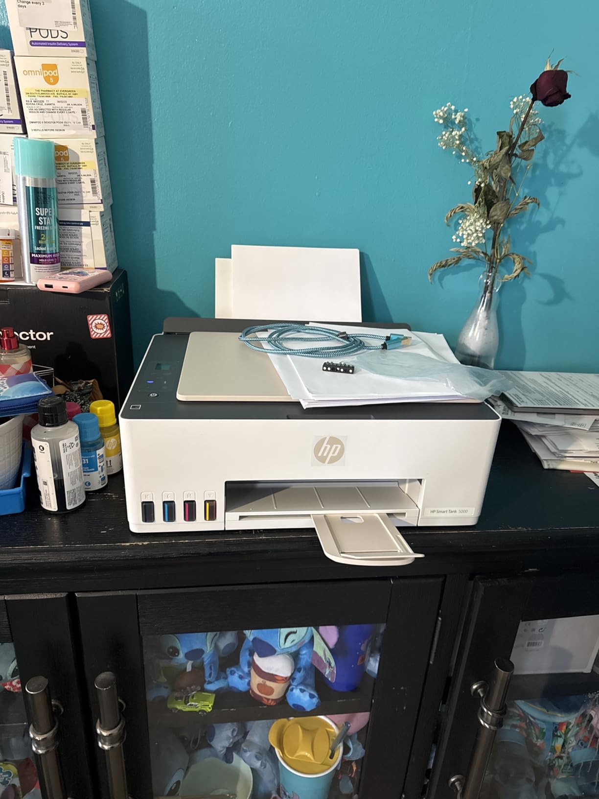 HP Smart Tank 5000 Wireless All-in-One Ink Tank Printer, Scanner, Copier with 2 Years of Ink Included, Best-for-Home, Cartridge-Free, Refillable and AI-Enabled customer photo 2