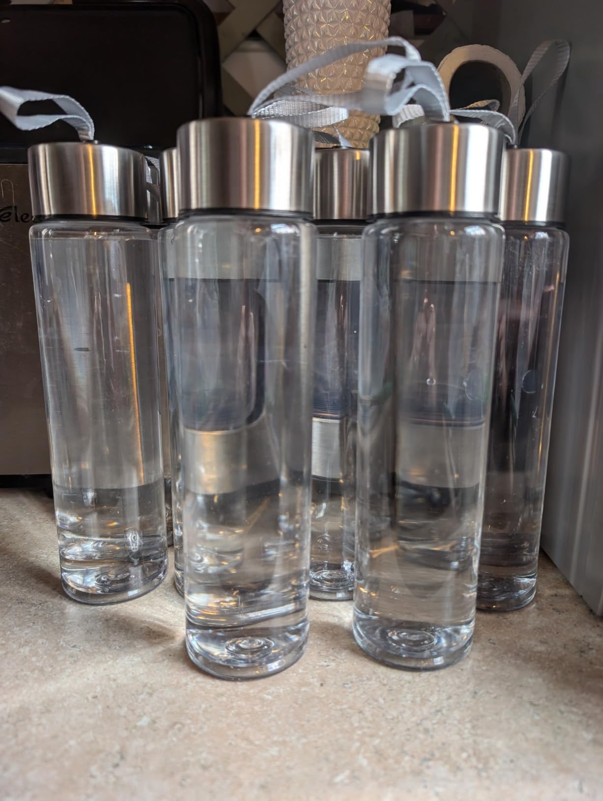 Purewell 2.25G Gravity Water Filter System with Water Level Window, 3-Stage 0.01μm Ultra-Filtration Stainless Steel Countertop System with 2 Filters and Stand, Reduce 99% Chlorine, PW-KS customer photo 1