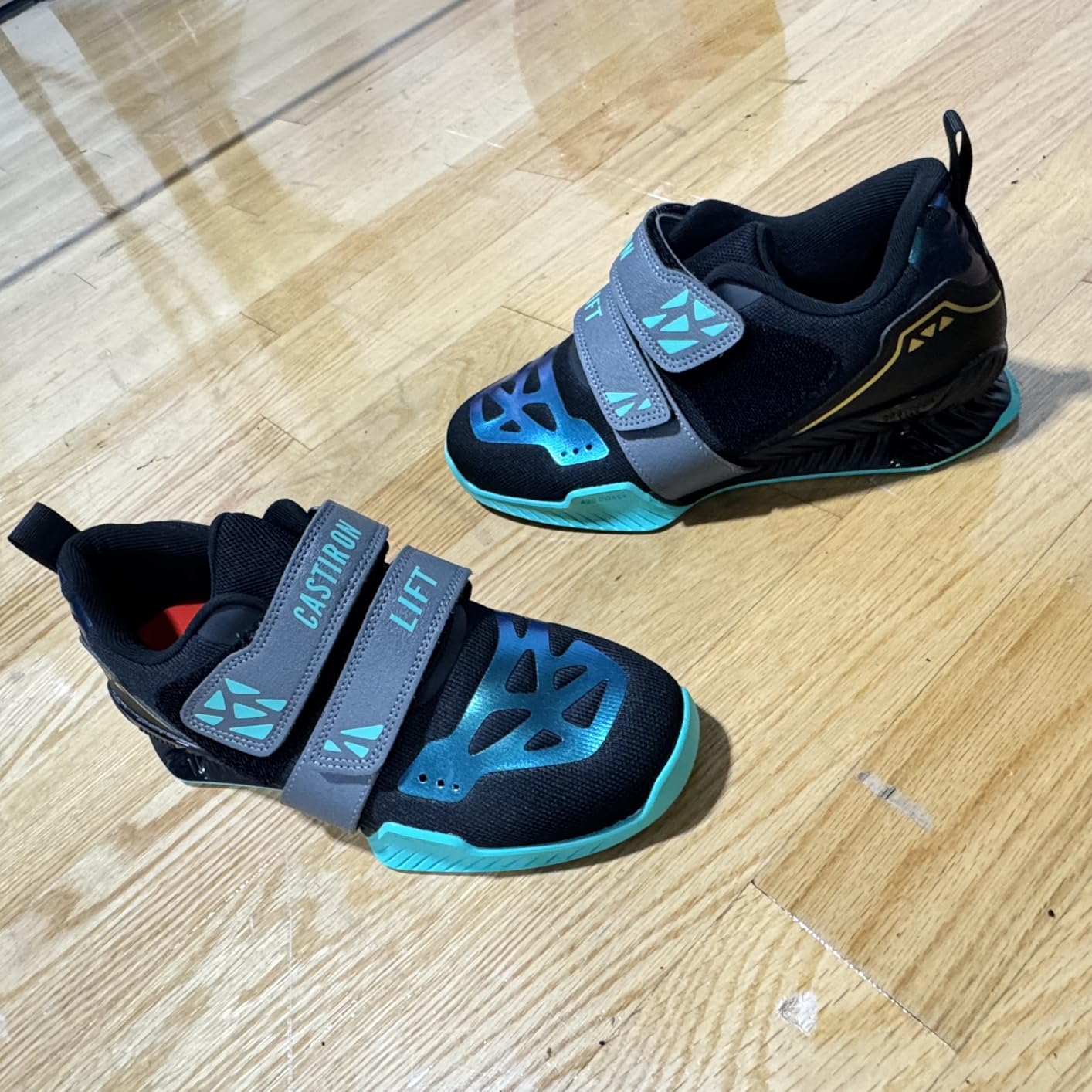 Weightlifting Shoes, Powerlifting Shoes Gym Shoes for Crossfit Lifting Footwear, Weight Lifting Shoes for Heavy Lifting Deadlifting Weight Training, Squat Shoe for Men Women customer photo 1