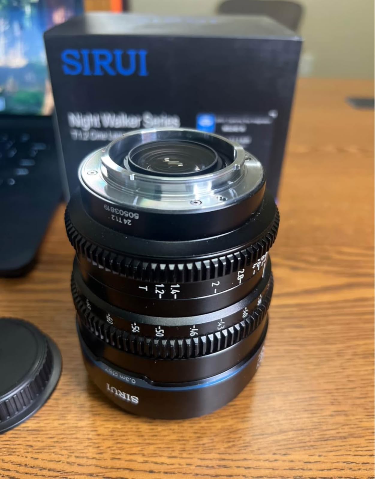 SIRUI Night Walker 55mm S35 Manual Focus Cine Lens, T1.2 Large Aperture Lens for E Mount Cameras, FX30, ZVE-10, A6500, A6600 (MS55E-B, Black) customer photo 2
