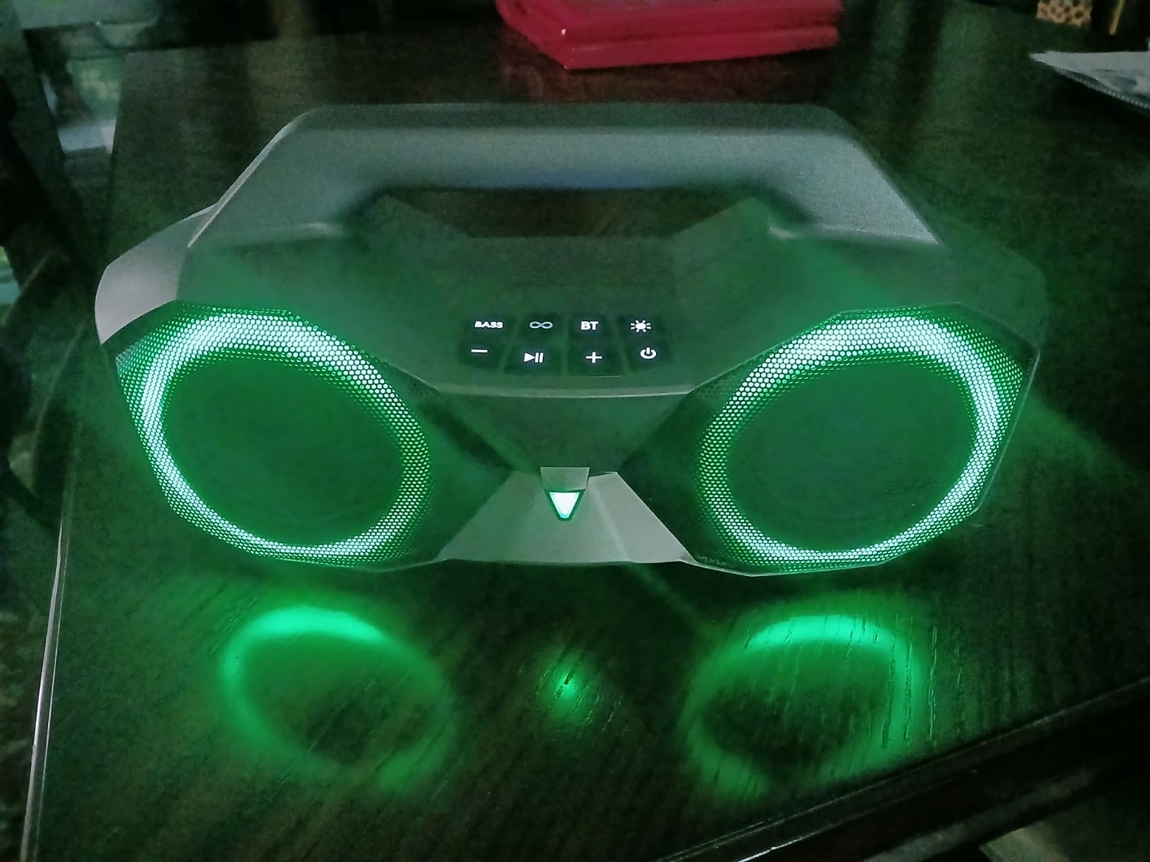 KMAG Bluetooth Speaker Wireless, 80W Loud Speaker with Deeper Bass, IPX7 Waterproof, 20H Playtime, Cool Lights, TWS, Portable Speaker for Home, Outdoor, Workshop, Party, Gift for All customer photo 1
