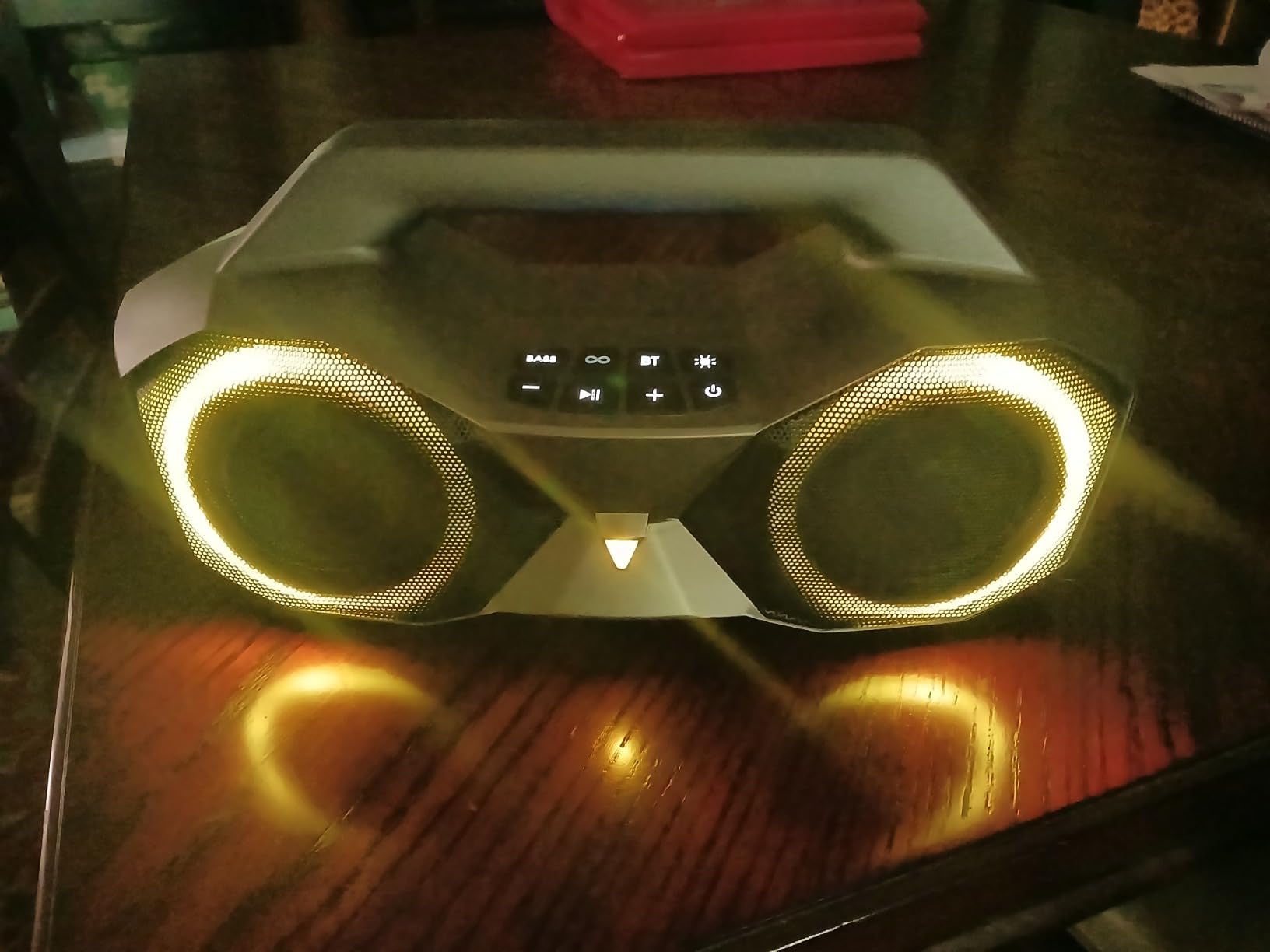 KMAG Bluetooth Speaker Wireless, 80W Loud Speaker with Deeper Bass, IPX7 Waterproof, 20H Playtime, Cool Lights, TWS, Portable Speaker for Home, Outdoor, Workshop, Party, Gift for All customer photo 2