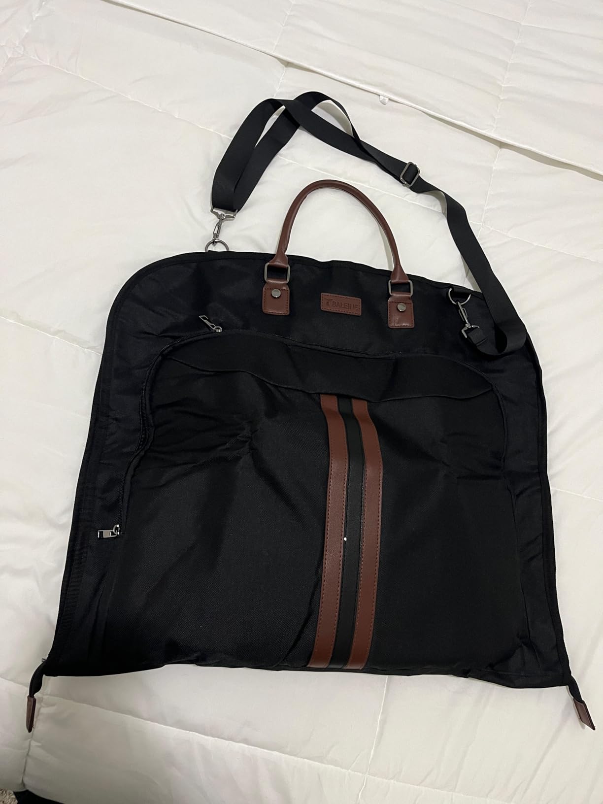 Travel Garment Bag, Travel Suit Bag for Men, 42'' Waterproof Carry on Garment Bag for Hanging Clothes, Garment Duffel Bag for Travel Business customer photo 1