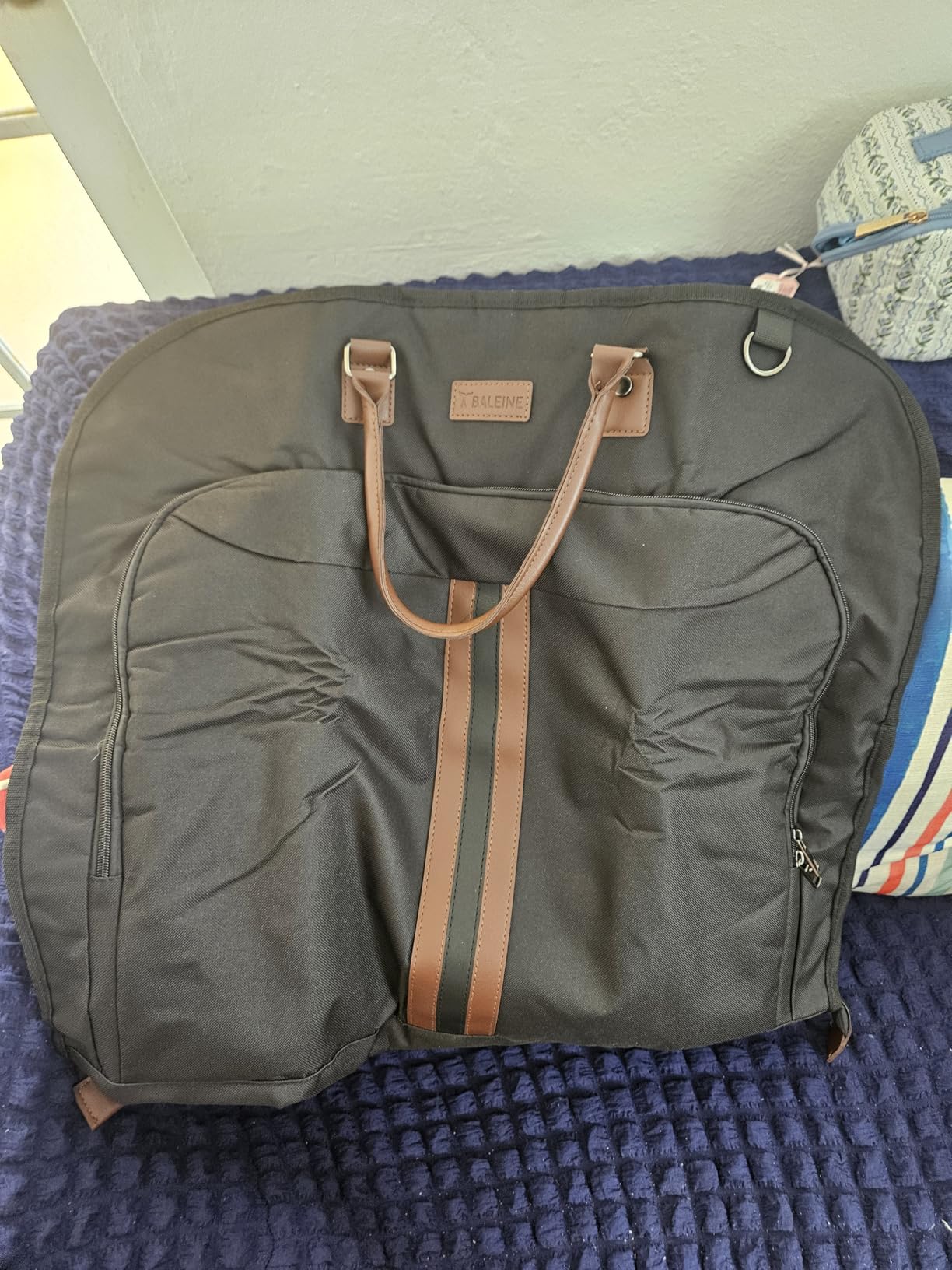 Travel Garment Bag, Travel Suit Bag for Men, 42'' Waterproof Carry on Garment Bag for Hanging Clothes, Garment Duffel Bag for Travel Business customer photo 2