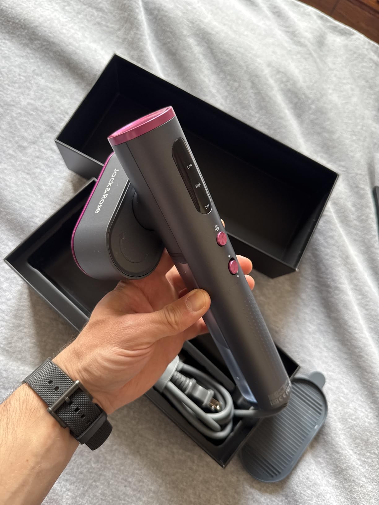 Jack & Rose Travel Steamer for Clothes, 100-220V Portable Iron, 15s Heat Up, Steamer & Iron 2 In 1, Travel Size, Large Ceramic Heat Panel, for Global and Europe customer photo 1
