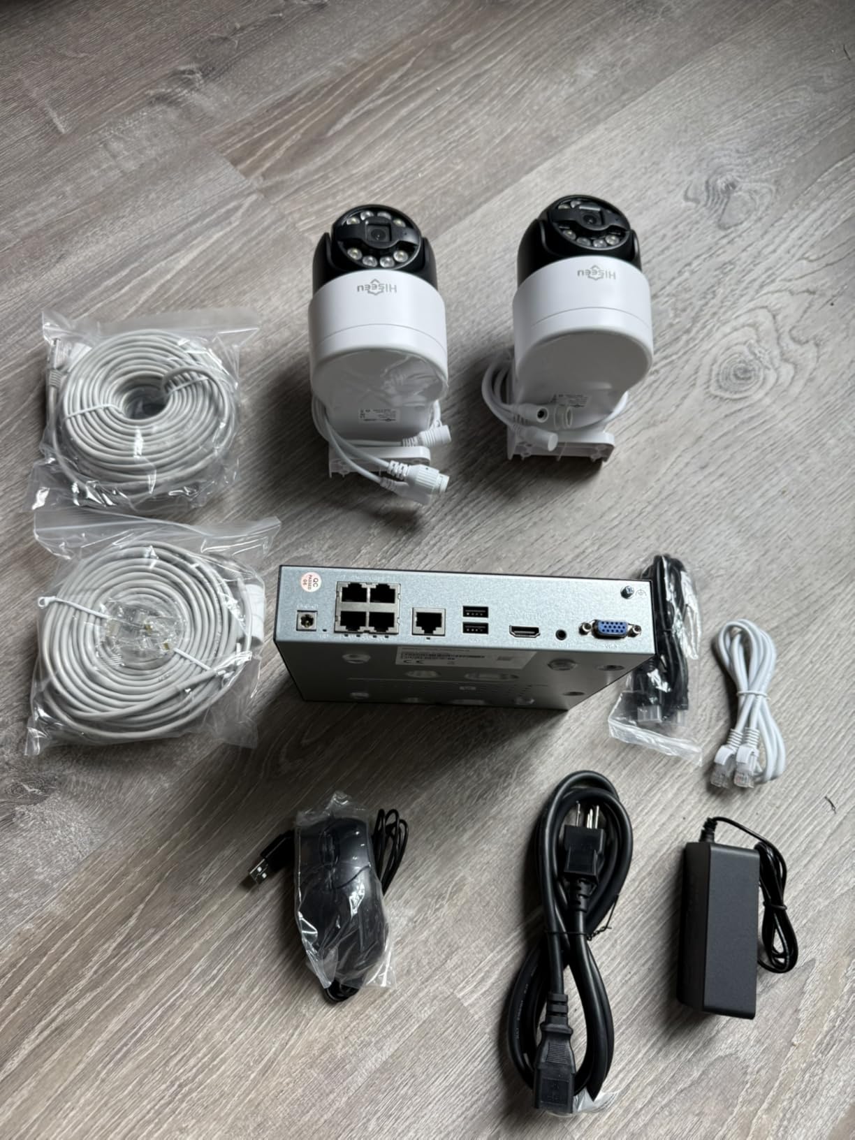 [300°Pan 90°Tilt+Human Tracking] Hiseeu 4K PoE PTZ Camera System,NVR Security Camera System w/6Pcs 5MP Wired Security Camera Outdoor&Indoor,2-Way Audio,Waterproof,7/24 Record for Home Surveillance customer photo 1