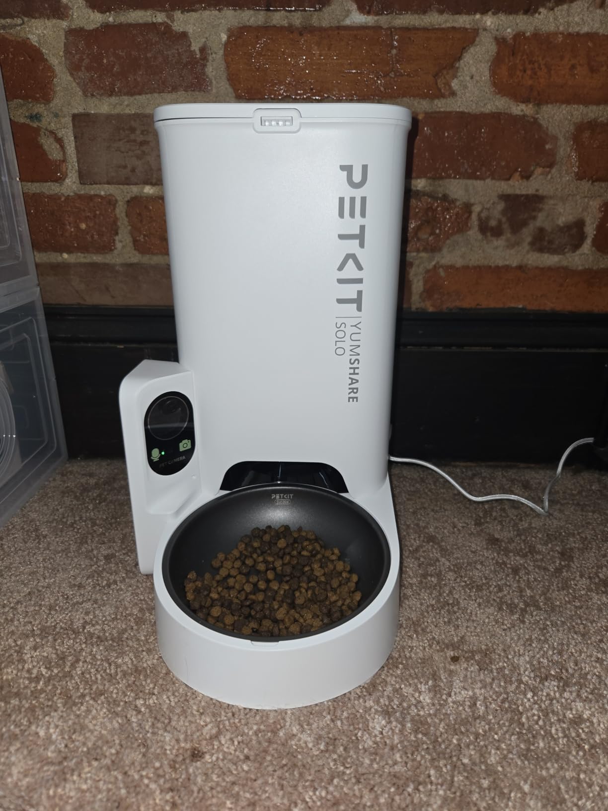 PETKIT Automatic Cat Dog Feeder with Camera, AI-Powered Motion Capturing, 1080P HD Video with Night Vision, 2.4G WiFi Pet Feeder with 2-Way Audio, Dual Hopper Pet Food Dispenser with Desiccant customer photo 2