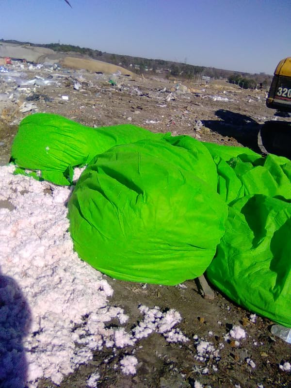 (1) Insulation Vacuum Bag RAM Heavy Duty ECO+ Bags 7 FT X 4 FT Holds 88 CF / 400 LBS Low DUST 2.4 Fabric Strength - 1 Bag. Largest and Toughest Green Bag on The Market. customer photo 1