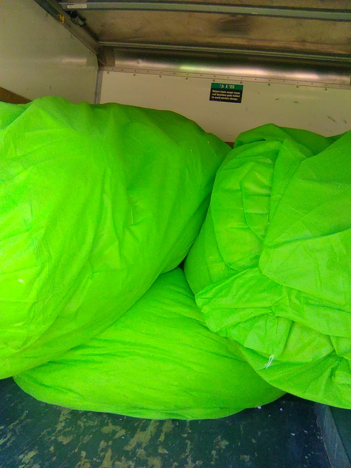 (1) Insulation Vacuum Bag RAM Heavy Duty ECO+ Bags 7 FT X 4 FT Holds 88 CF / 400 LBS Low DUST 2.4 Fabric Strength - 1 Bag. Largest and Toughest Green Bag on The Market. customer photo 2
