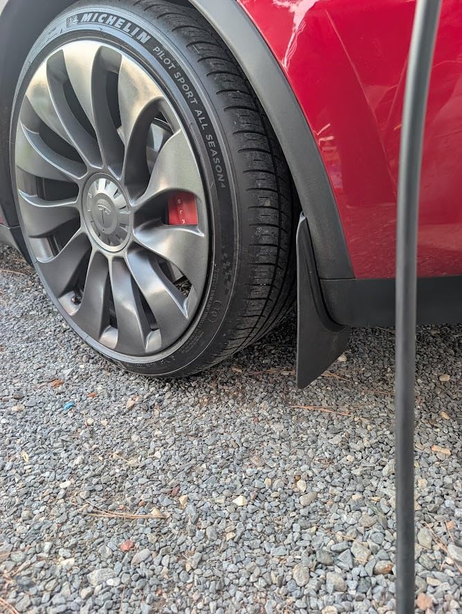 Mud Flaps for Tesla Model Y Accessories 2024 OEM Version Tire Splash Guards for Model Y 2020-2024 No Drilling Splash Guard 4Pcs customer photo 1