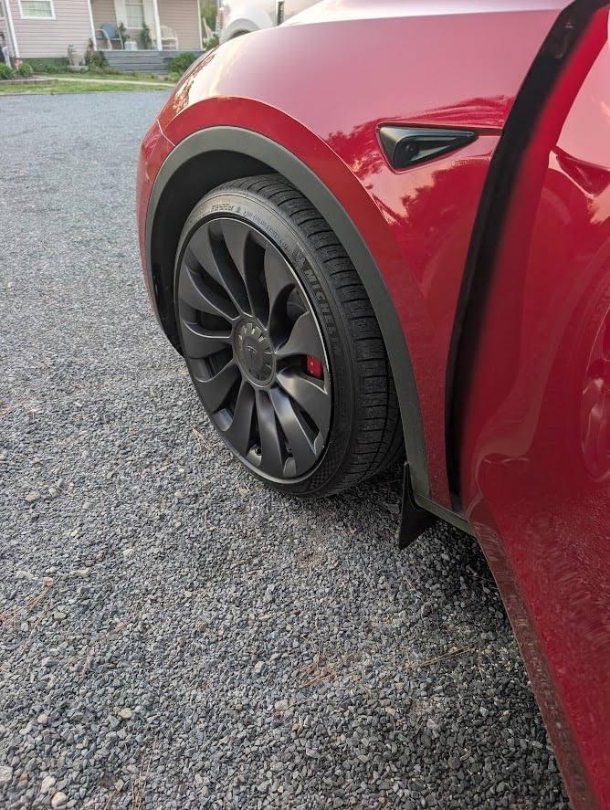 Mud Flaps for Tesla Model Y Accessories 2024 OEM Version Tire Splash Guards for Model Y 2020-2024 No Drilling Splash Guard 4Pcs customer photo 2