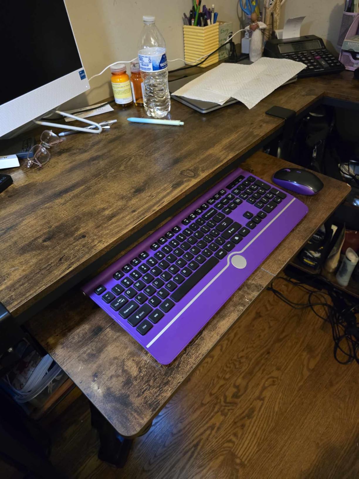 ETHU Keyboard Tray Under Desk, 26.77