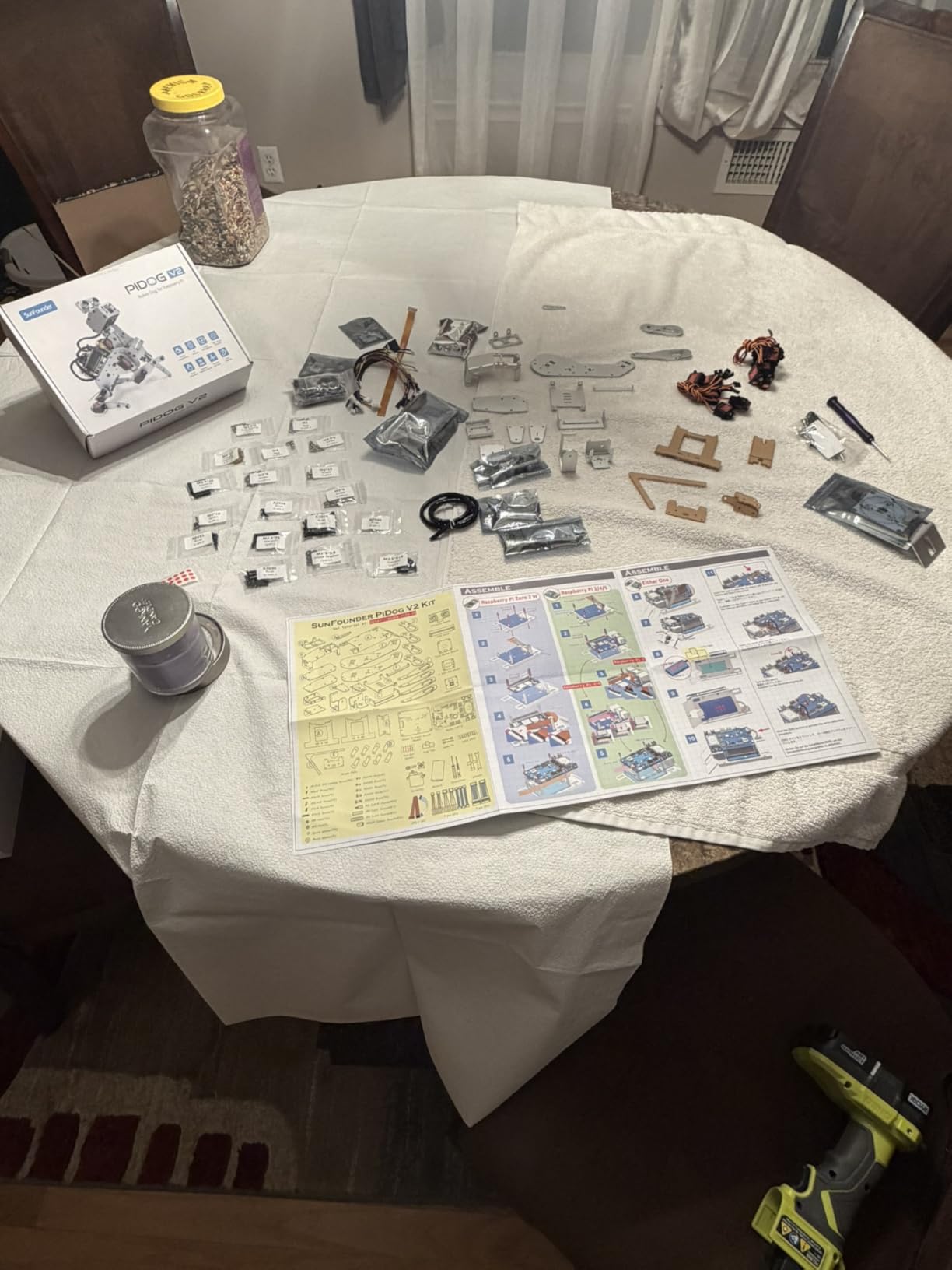 SunFounder PiDog AI Robot Dog Kit for Raspberry Pi 5/4/3B+/Zero 2W, LLMs ChatGPT-4o/Gemini/Grok, Voice&Video Recognition, Python, App Control, Battery, Gyroscope, Camera (RPI NOT Included) customer photo 1