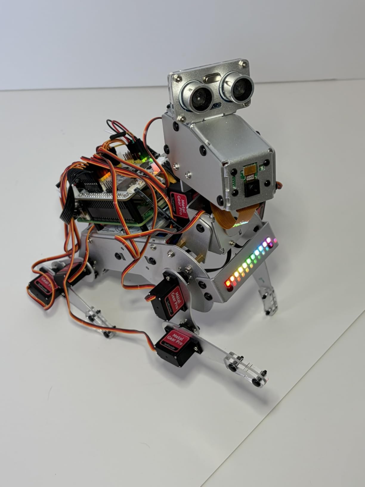 SunFounder PiDog AI Robot Dog Kit for Raspberry Pi 5/4/3B+/Zero 2W, LLMs ChatGPT-4o/Gemini/Grok, Voice&Video Recognition, Python, App Control, Battery, Gyroscope, Camera (RPI NOT Included) customer photo 2