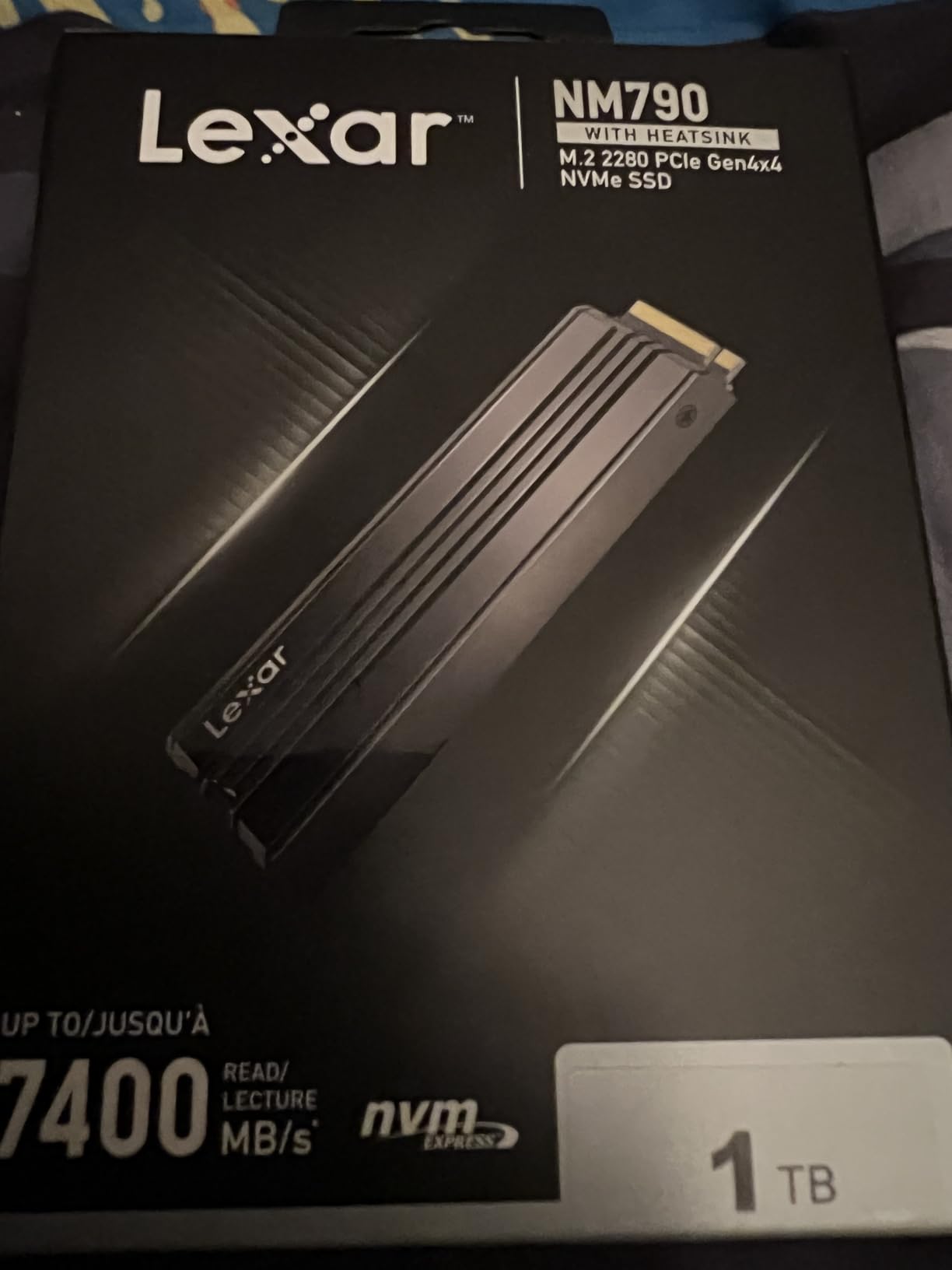 Lexar 1TB NM790 SSD with Heatsink PCIe Gen4 NVMe M.2 2280 Internal Solid State Drive, Up to 7400/6500 MB/s Read/Write, Compatible with PS5 customer photo 2
