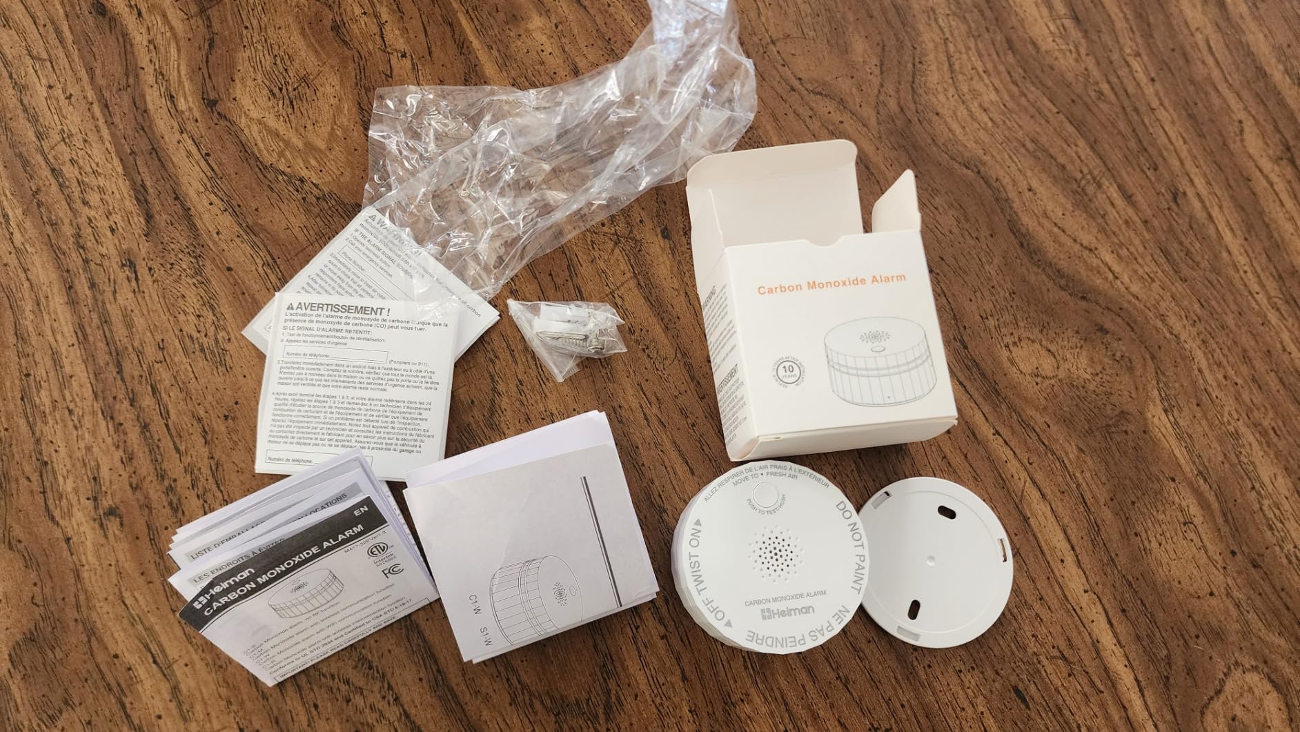 HEIMAN Smart Carbon Monoxide Detector, Wi-Fi Nano CO Alarm, UL 2034 4th Certified, Real-Time App Notifications, Battery Powered, Test-Reset Button, 10-Year Figaro Sensor, Portable for Travel customer photo 1