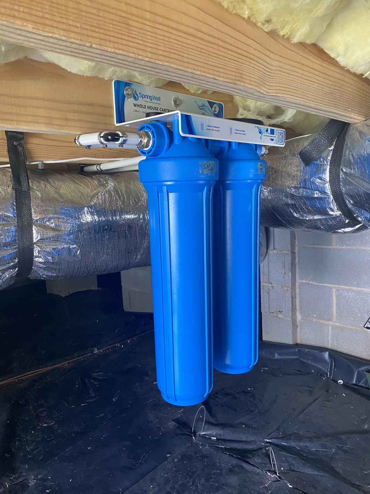 SpringWell Whole House Water Filter Cartridge System - Carbon + Sediment Filter + Salt Free Softener + VOCs/Lead customer photo 2