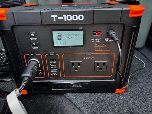 GRECELL 500W Portable Power Station with 100W Solar Panel 20V, Solar Generator 500W AC Outlet, Portable Solar Panel MC-4 High-Efficiency Battery Charger for Home Use Camping Outdoor Trip RV customer photo 1