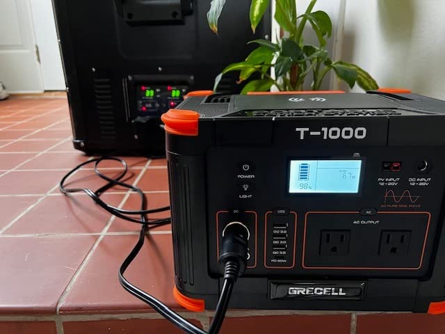 GRECELL 500W Portable Power Station with 100W Solar Panel 20V, Solar Generator 500W AC Outlet, Portable Solar Panel MC-4 High-Efficiency Battery Charger for Home Use Camping Outdoor Trip RV customer photo 2