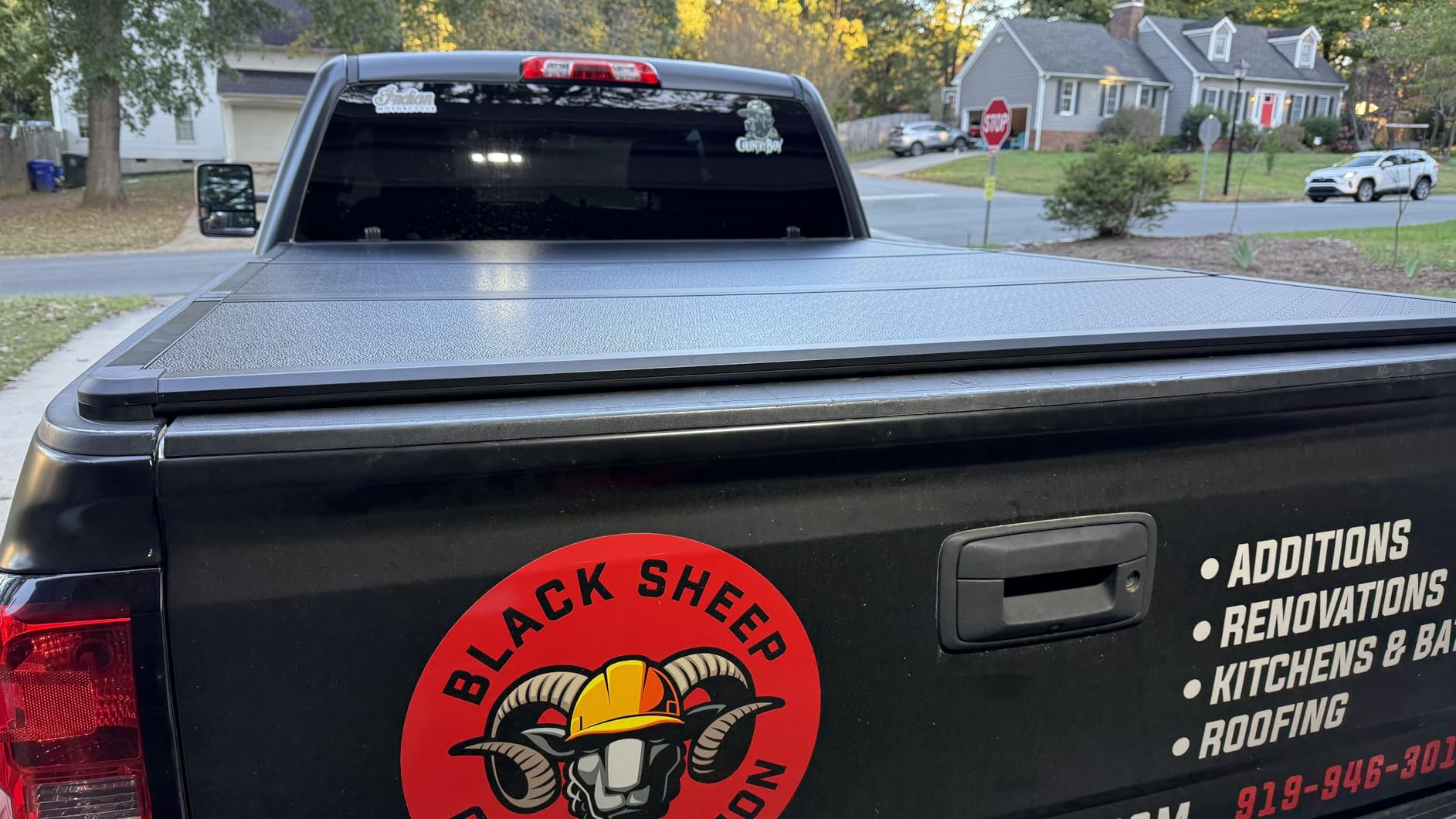 Hard Folding Truck Bed Tonneau Cover Compatible with Chevy Silverado & GMC Sierra 1500(2007-2026) 2500 3500 HD(2007-2019) 6.6 ft Standard Box(NO CarbonPro Bed), Tri Fold Style customer photo 2