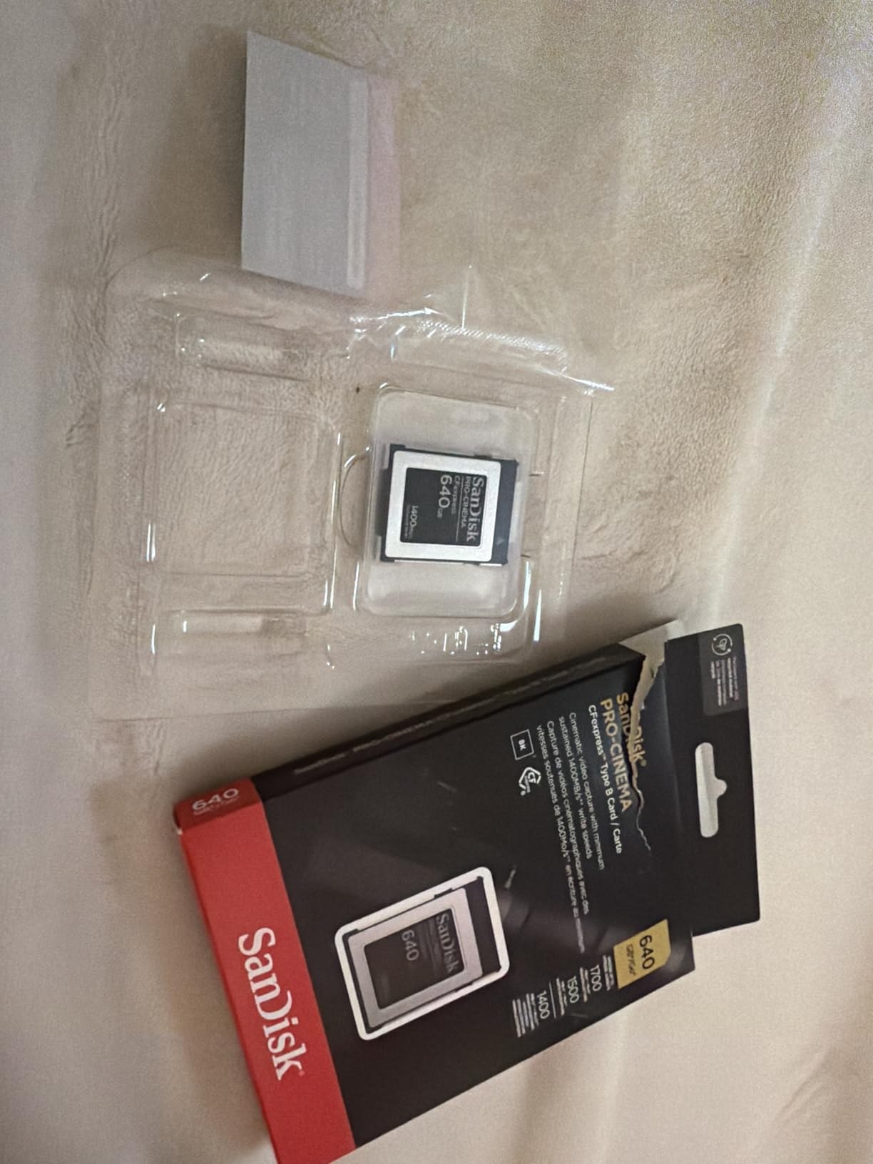 SANDISK 640GB PRO-Cinema CFexpress Type B - Up to 1700MB/s Read Speeds, 8K Video Capture, CFexpress Type B Card - SDCFEC-640G-GN4NN customer photo 2