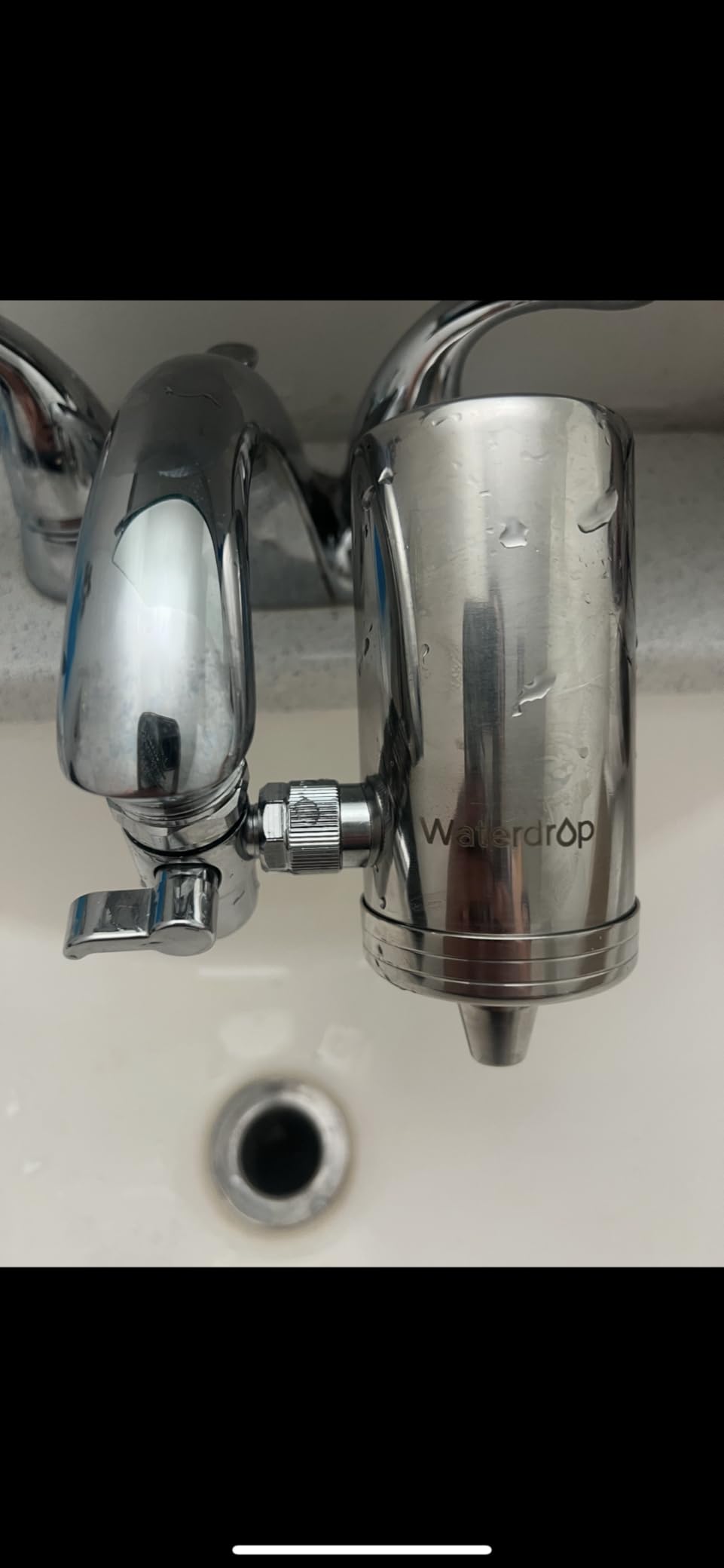 Waterdrop Water Filter for Sink Faucet, 360 Rotating Stainless Steel, NSF Certified Water Purifier for Kitchen Sink, 12 Months Long Lasting Tap Water Filter, Reduce Chlorine, 4 Filters customer photo 2