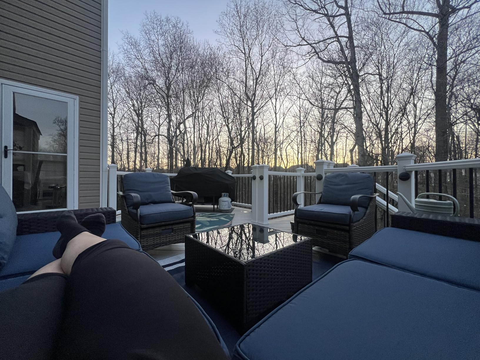 Kullavik 6PCS Outdoor Patio Furniture Set PE Wicker Rattan Sectional Sofa Patio Conversation Sets,Grey customer photo 2
