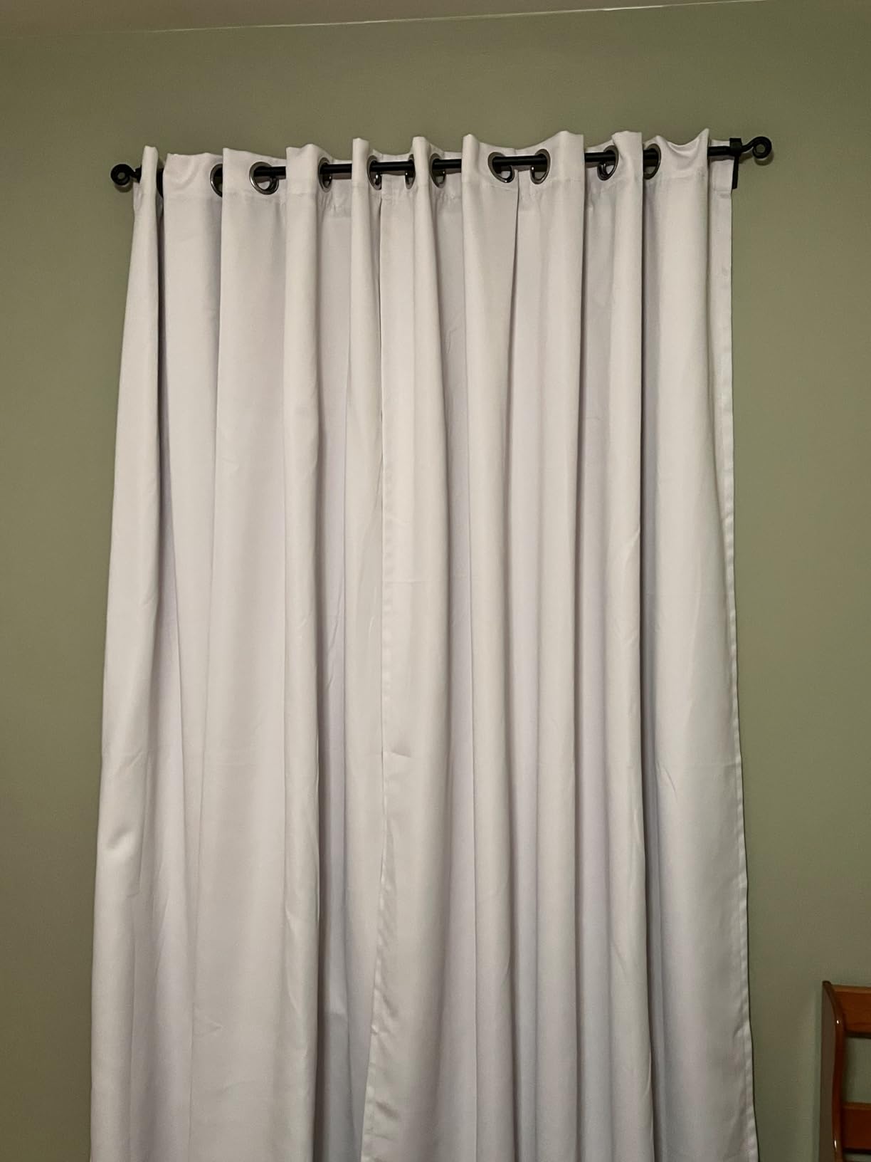 BGment Thermal Insulated 100% Blackout Curtains for Bedroom with Black Liner, Double Layer Full Room Darkening Noise Reducing Grommet Curtain (42 x 63 Inch, Cashmere, 2 Panels) customer photo 2