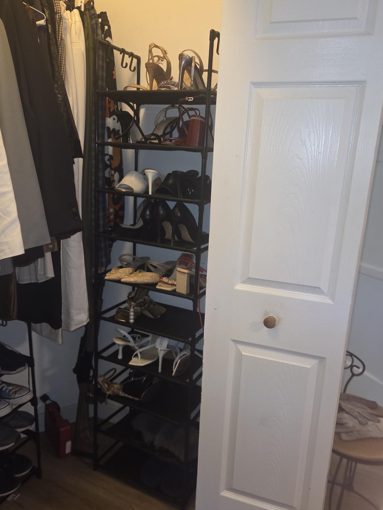 VTRIN 10 Tier Shoe Rack Tall Large Capacity Wide Shoe Organizer with Two Hooks Sturdy Metal Shoe Shelf for Entryway, Closet, Bedroom customer photo 1