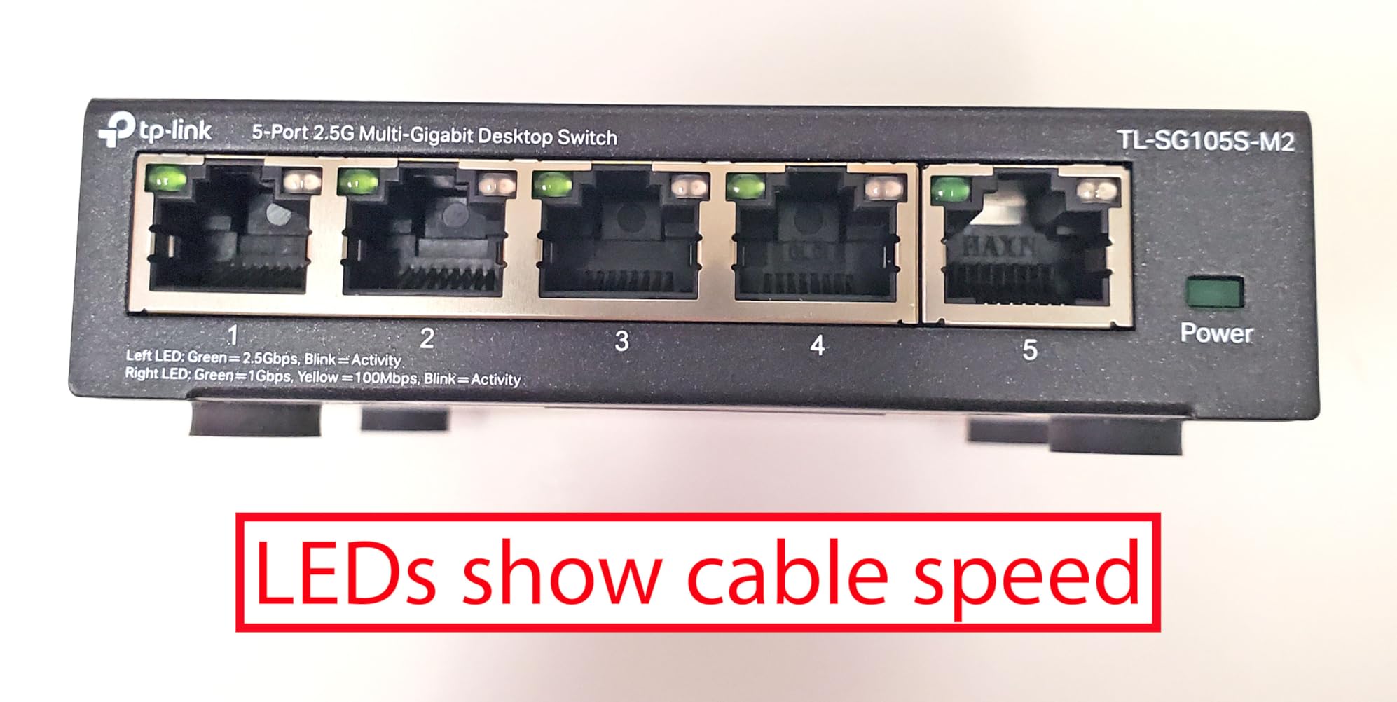 TP-Link TL-SG108S-M2 | 8-Port Multi-Gigabit 2.5G Ethernet Switch | Unmanaged Network Switch | Ethernet Splitter | Plug & Play | Desktop/Wall Mount | Silent Operation customer photo 1