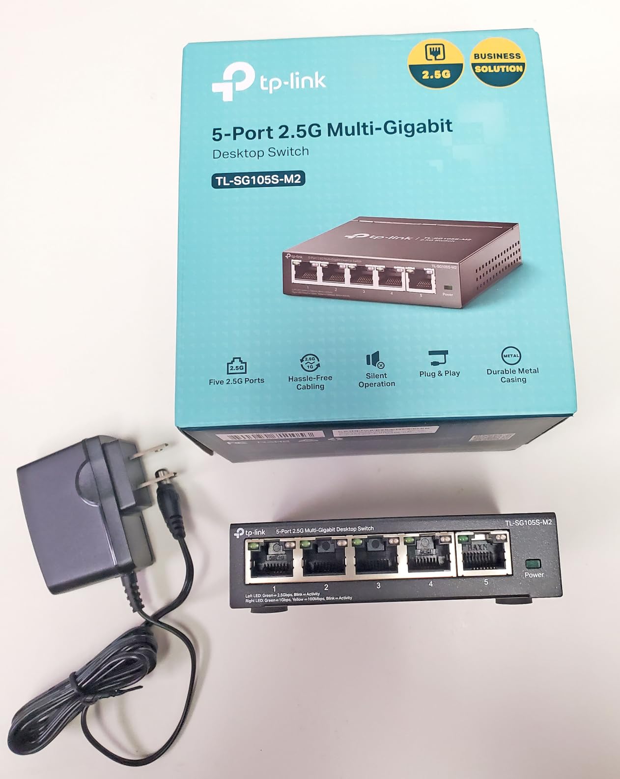 TP-Link TL-SG108S-M2 | 8-Port Multi-Gigabit 2.5G Ethernet Switch | Unmanaged Network Switch | Ethernet Splitter | Plug & Play | Desktop/Wall Mount | Silent Operation customer photo 2