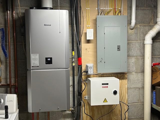 Rinnai RXP199iN Condensing Smart Sense Natural Gas or Propane Tankless Water Heater, Indoor or Outdoor, Up to 11.1 GPM, 199,000 BTU, with Recirculation Pump customer photo 1