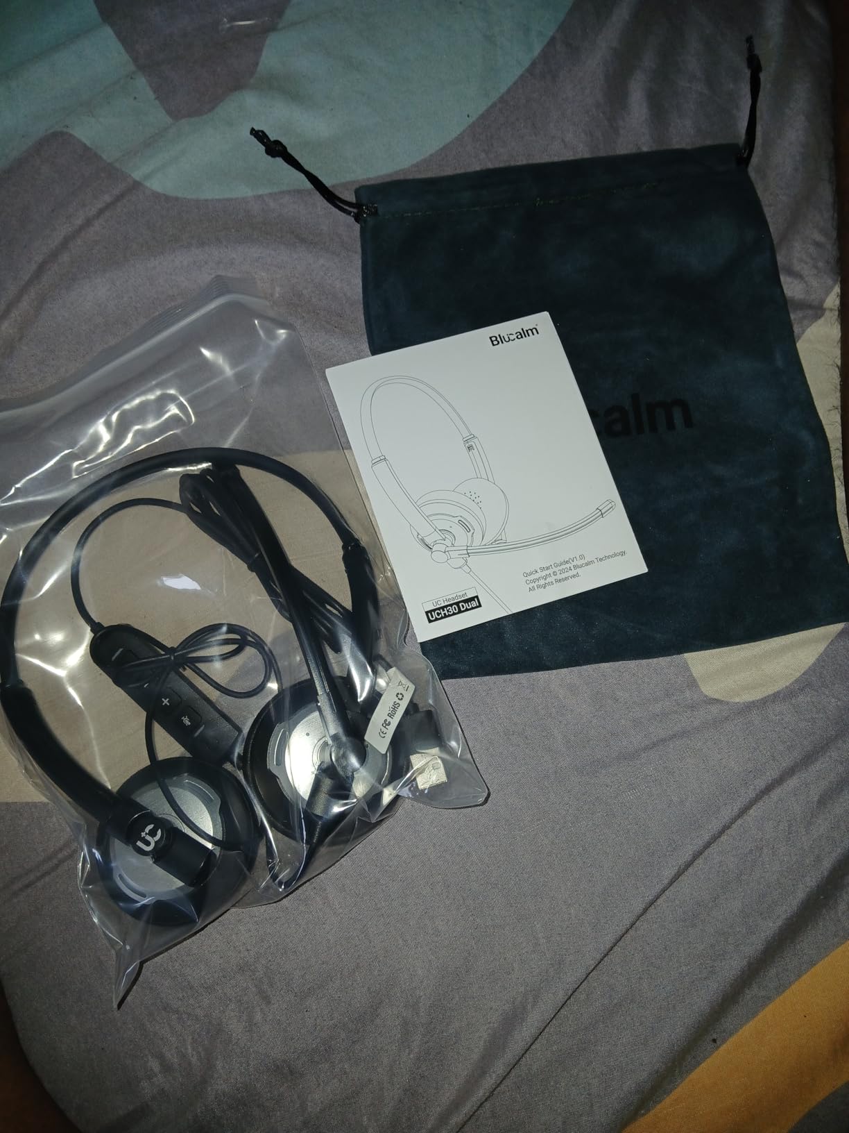 Wired Headset with Noise Canceling Mic & in-Line Control, Business Headset with Microphone for PC, USB Computer Headset for Work Call Center, Home Office, Online Classes, Teams, Zoom customer photo 2