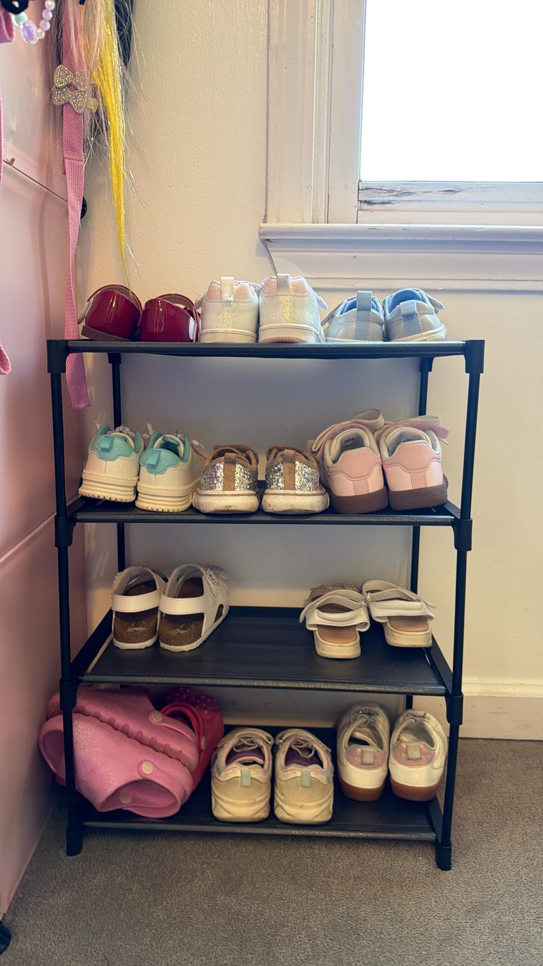 Autonomier 4 Tier Extra Small Shoe Rack (16.3