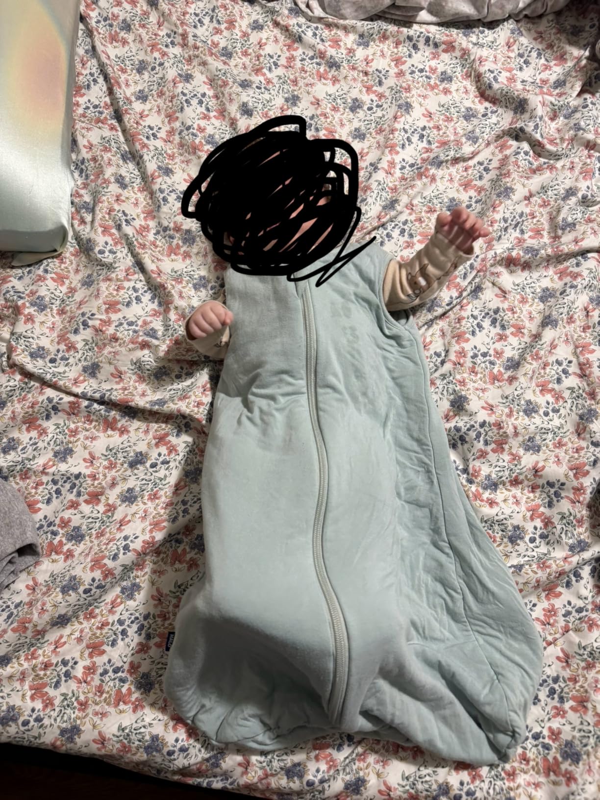HALO Sleepsack Supersoft Wearable Blanket, Viscose Made from Bamboo, Sleeping Bag for Babies, 1.5 TOG, 6 - 12 Months, Medium, Calm Sage customer photo 1