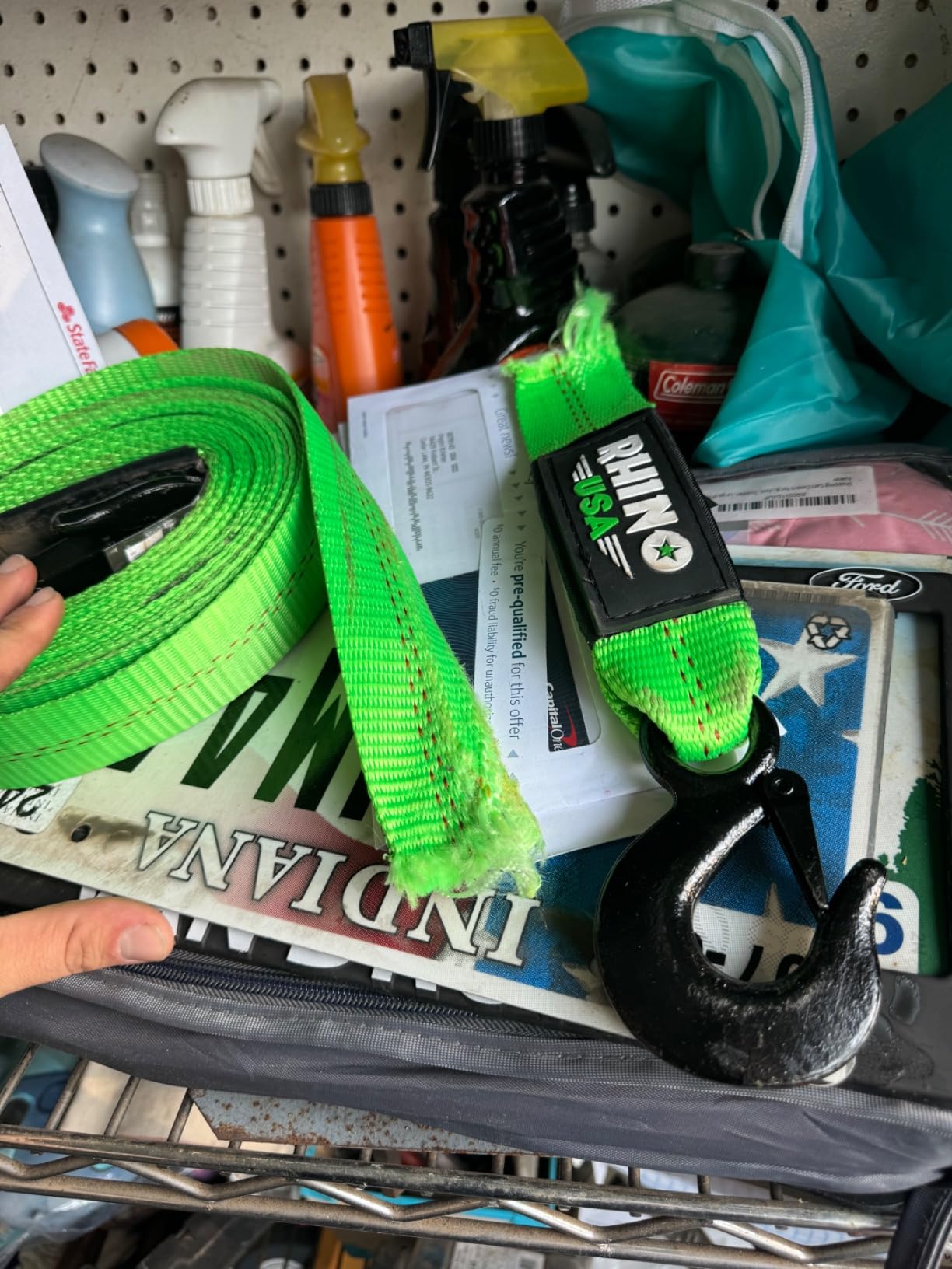 Rhino USA Tow Strap with Hooks (2 Inch x 20 Foot) Lab Inspected 10,321lbs Break Strength - Heavy Duty Emergency Towing Straps with Forged Steel Hooks for Roadside Recovery - Not for OffRoad Recoveries customer photo 2