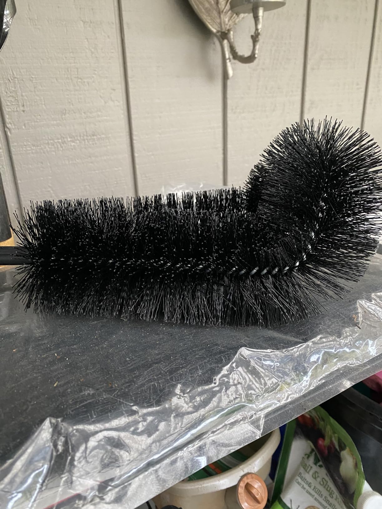 Gutter Cleaning Tools from Ground - 10.5FT Long Adjustable Gutter Cleaner & Brush, No Ladder Needed | Rain Gutter Cleaning Tool Makes it Easy To Clean Leaves, Branches And Debris from Gutters customer photo 2
