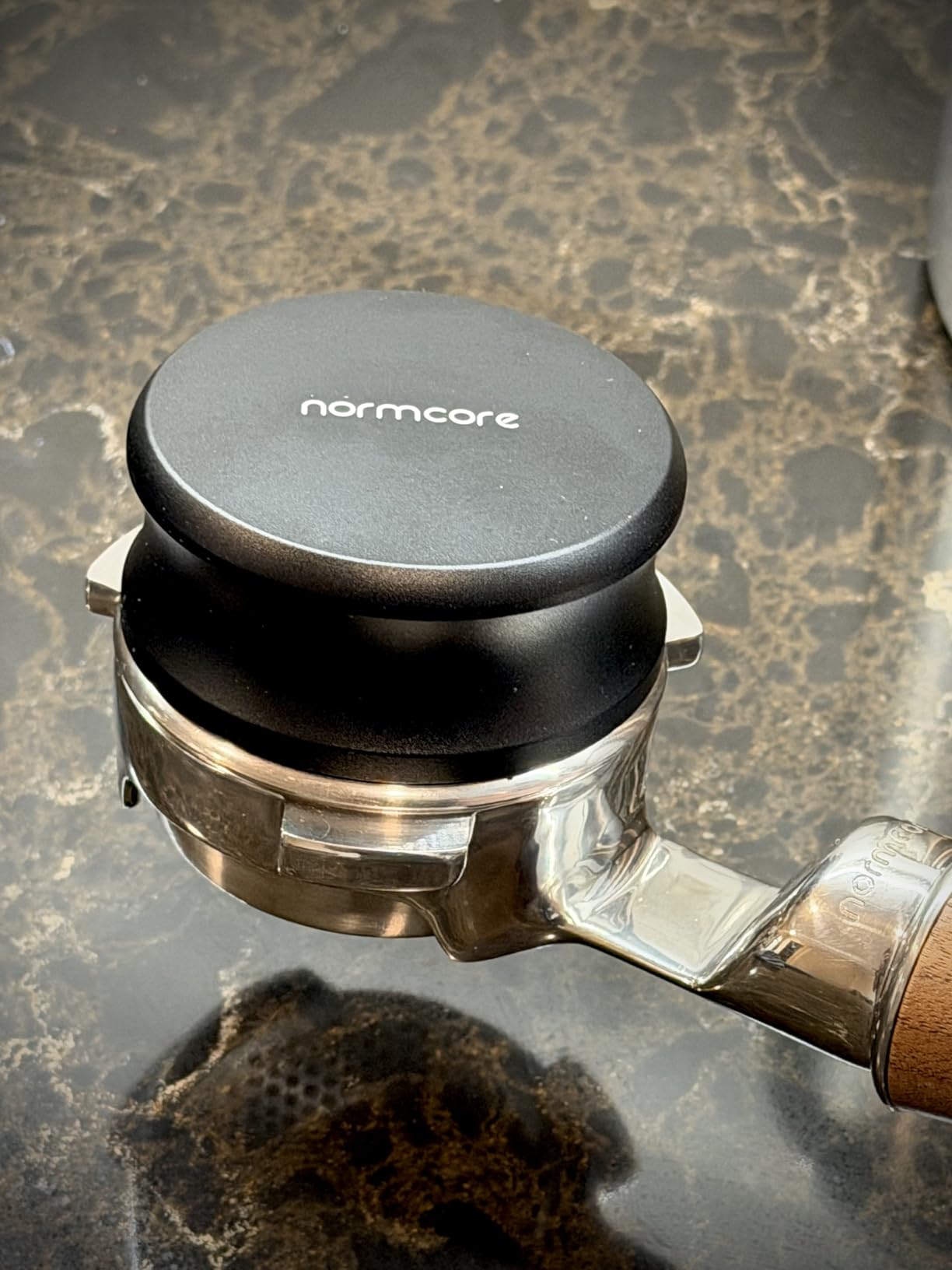 Normcore 58.5mm Gravity Distribution Tool, Gravity Adaptive Espresso Distributor, Espresso Coffee Leveler Tool for 58mm Bottomless Portafilter, 304 Stainless Steel 5 Blade base customer photo 2