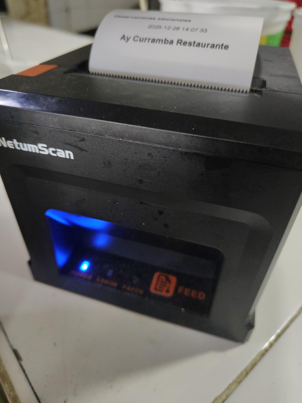 NetumScan 80mm POS Receipt Printer 300mm/s USB Thermal Receipt Printer with Auto Cutter Cash Drawer, USB Ethernet Interface customer photo 1