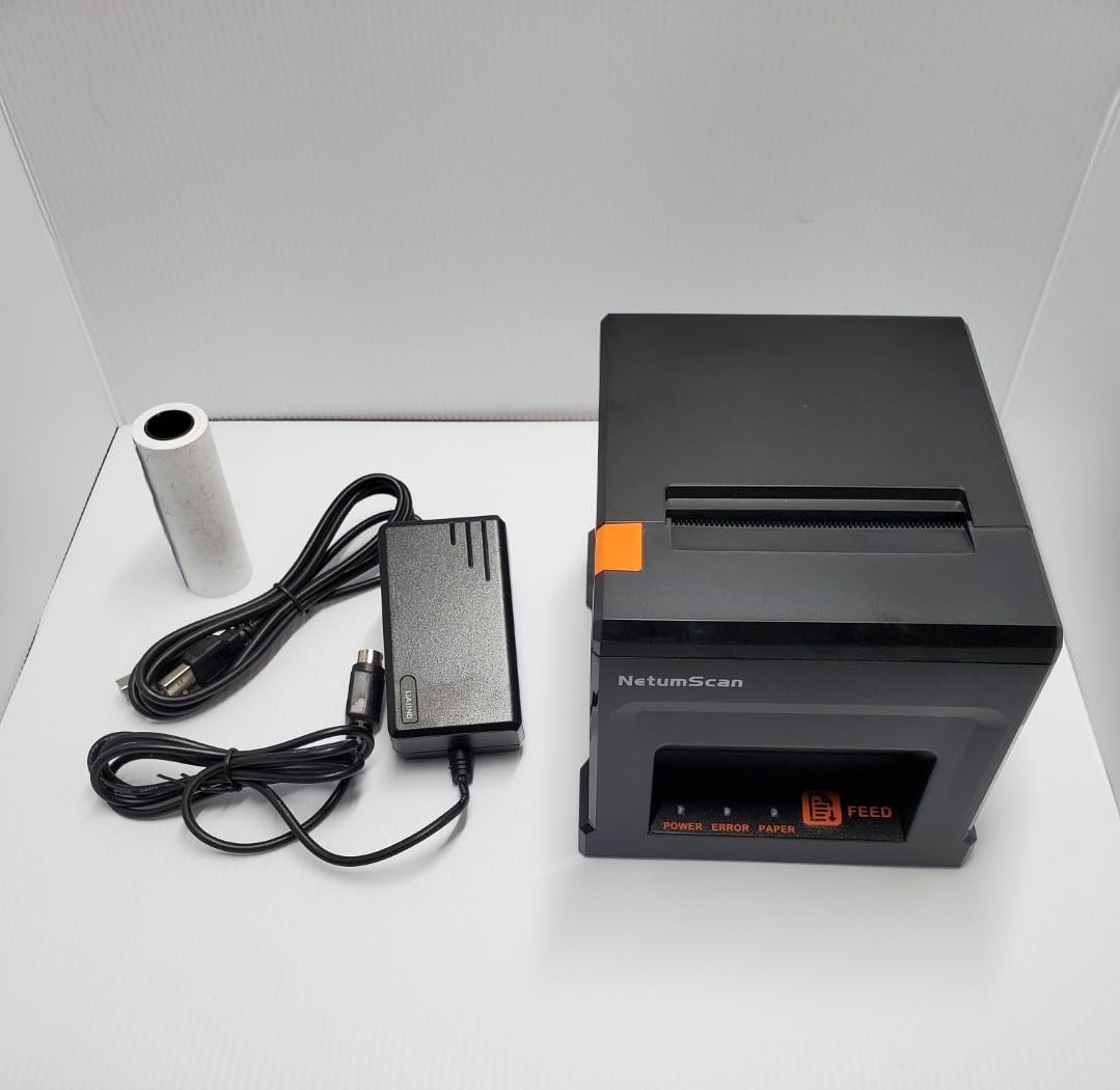 NetumScan 80mm POS Receipt Printer 300mm/s USB Thermal Receipt Printer with Auto Cutter Cash Drawer, USB Ethernet Interface customer photo 2